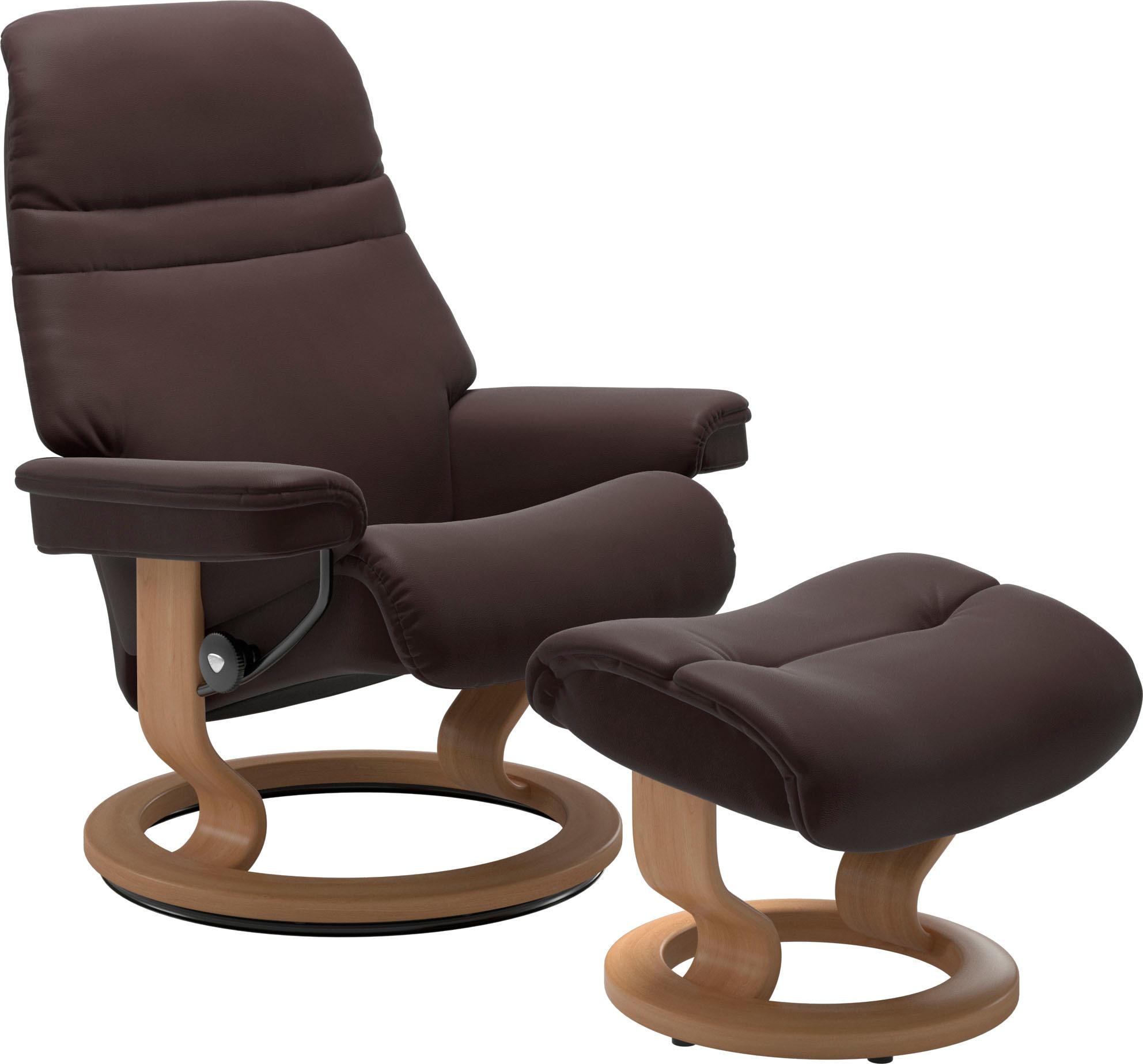 Stressless Relaxsessel "Sunrise" Relaxsessel mit Hocker, mit Classic Base, günstig online kaufen