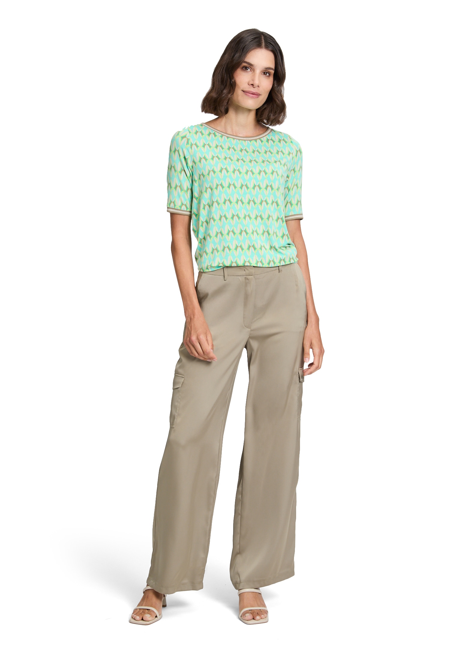 Betty Barclay Kurzarmshirt »Betty Barclay Damen Casual-Shirt mit Tunnelzug«, (1 tlg.), Rippbündchen