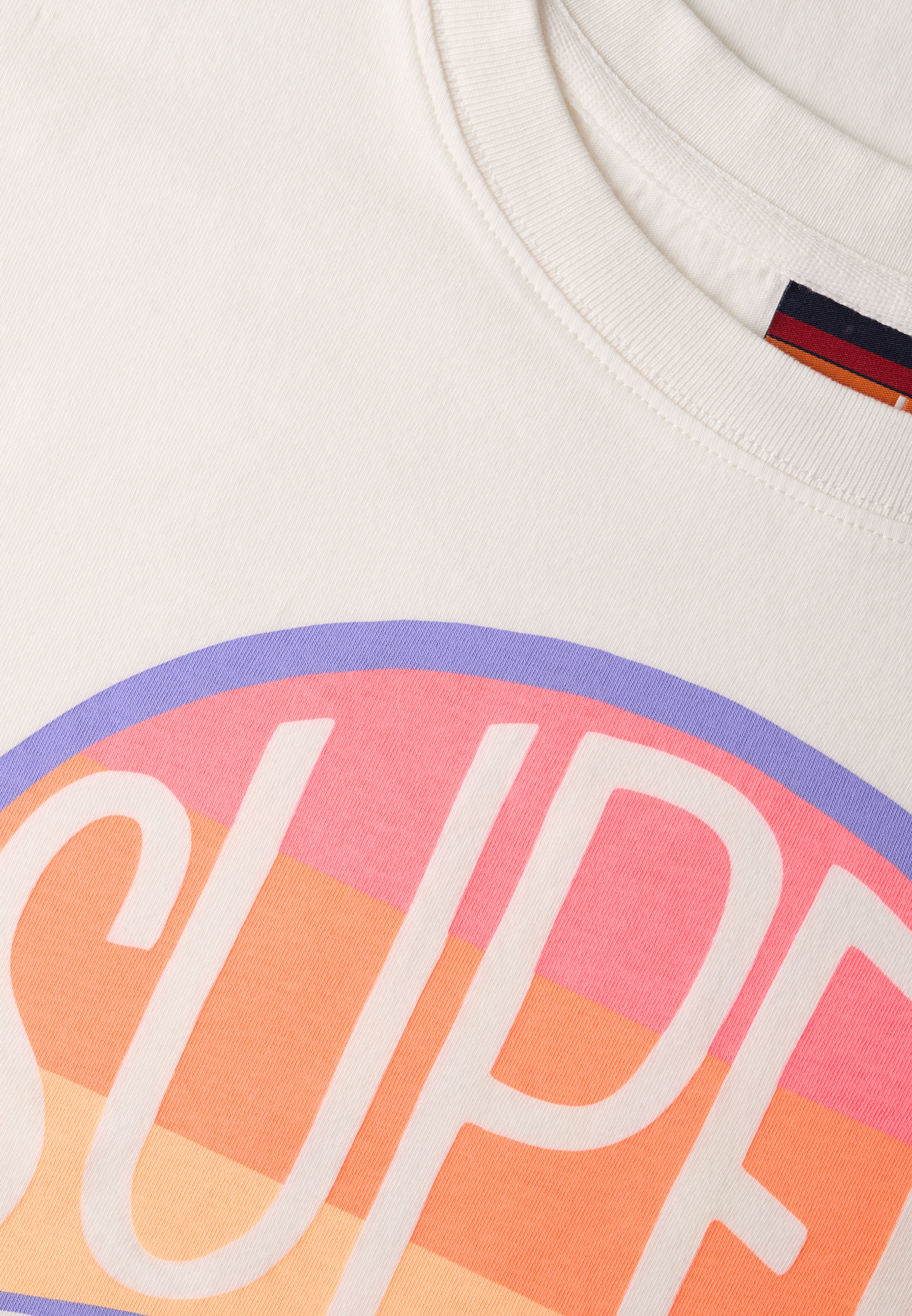 Superdry Rundhalsshirt »SU-NEON RAINBOW OVERSIZED TEE«