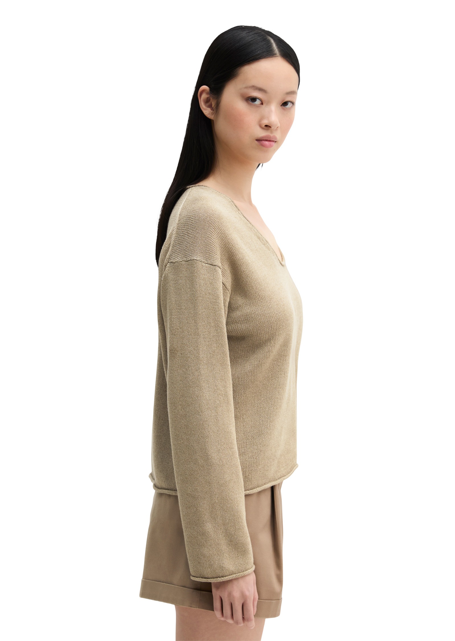 Marc OPolo Strickpullover "aus Organic Cotton-Leinen-Mix" günstig online kaufen