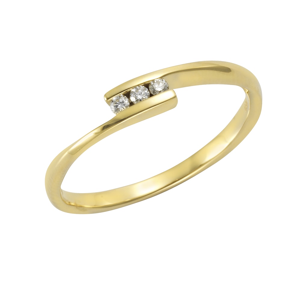 Orolino Fingerring »585 Gold 3x Brillant zus. 0,06ct.«