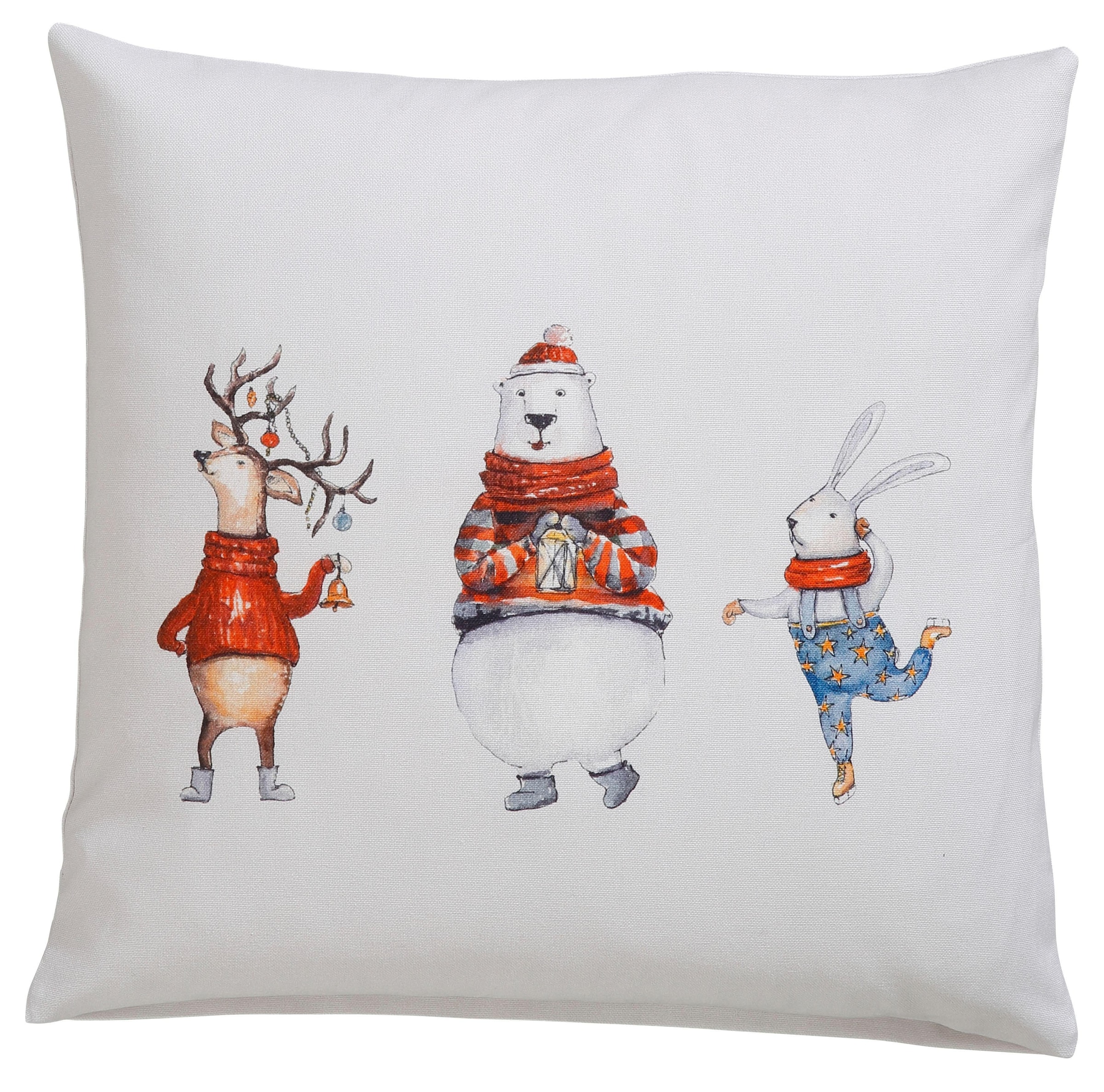 CASATEX Kissenhüllen "Funny animals, Weihnachtsdeko" günstig online kaufen