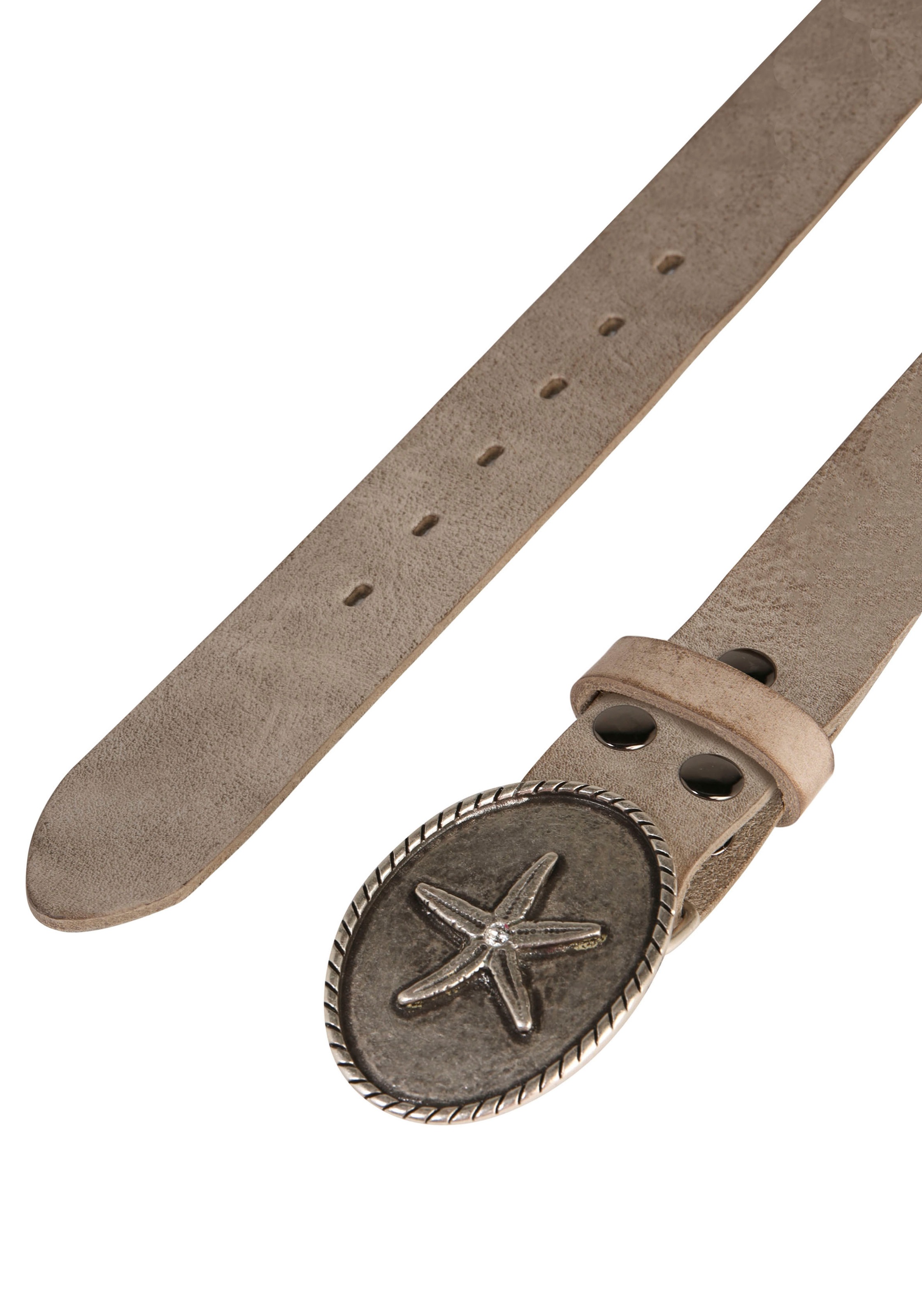 Rettungsring Gürtel Ledergürtel Schließe "Seestern Oval Silber Mit Swarovsk günstig online kaufen