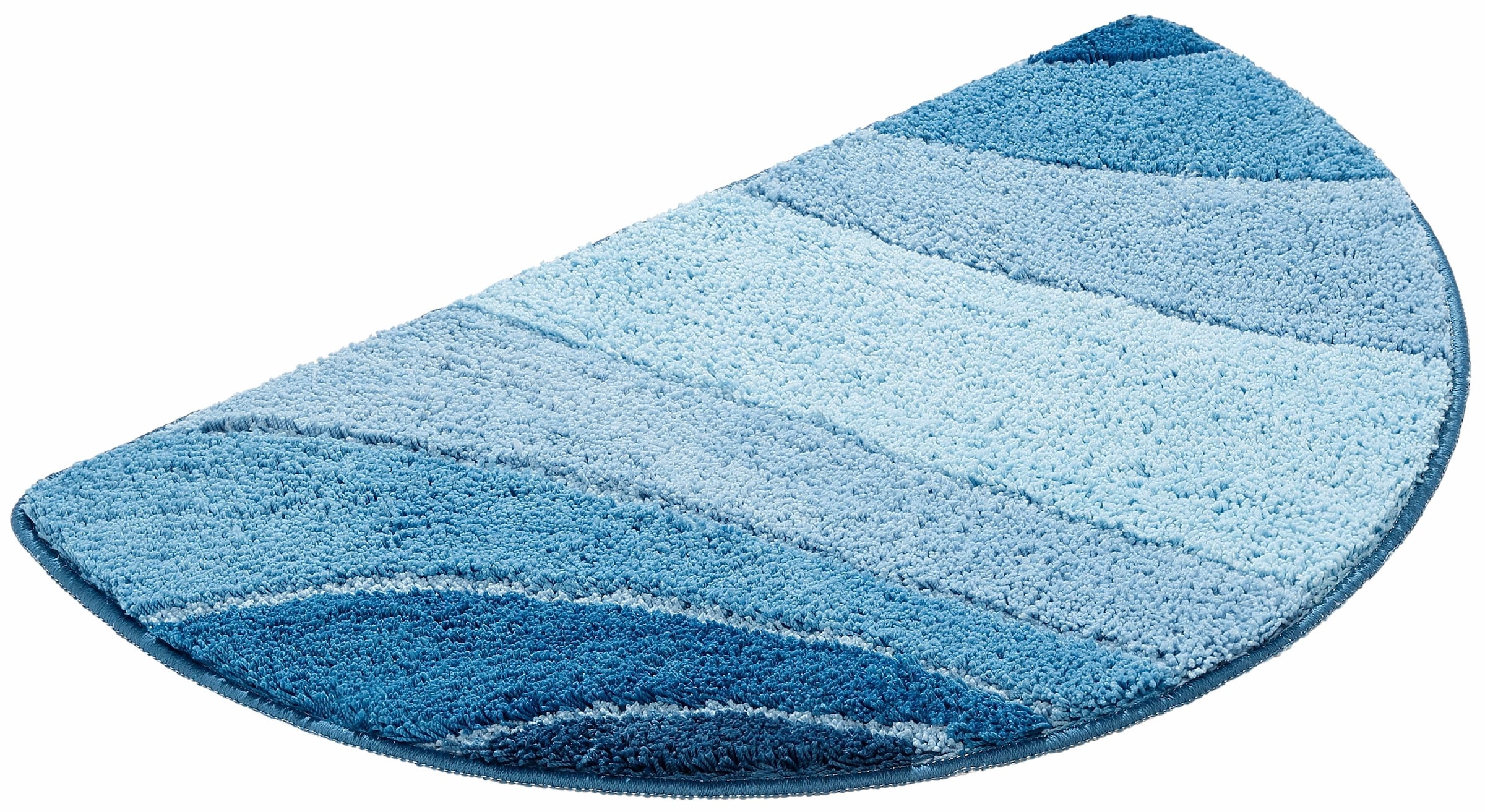 my home Badematte »Josie, Badvorleger, Badezimmer Teppich«, rutschhemmend beschichtet, fußbodenheizungsgeeignet-schnell trocknend-strapazierfähig, Badteppich, Badematten, rechteckig, rund & als 3-tlg. Set erhältlich