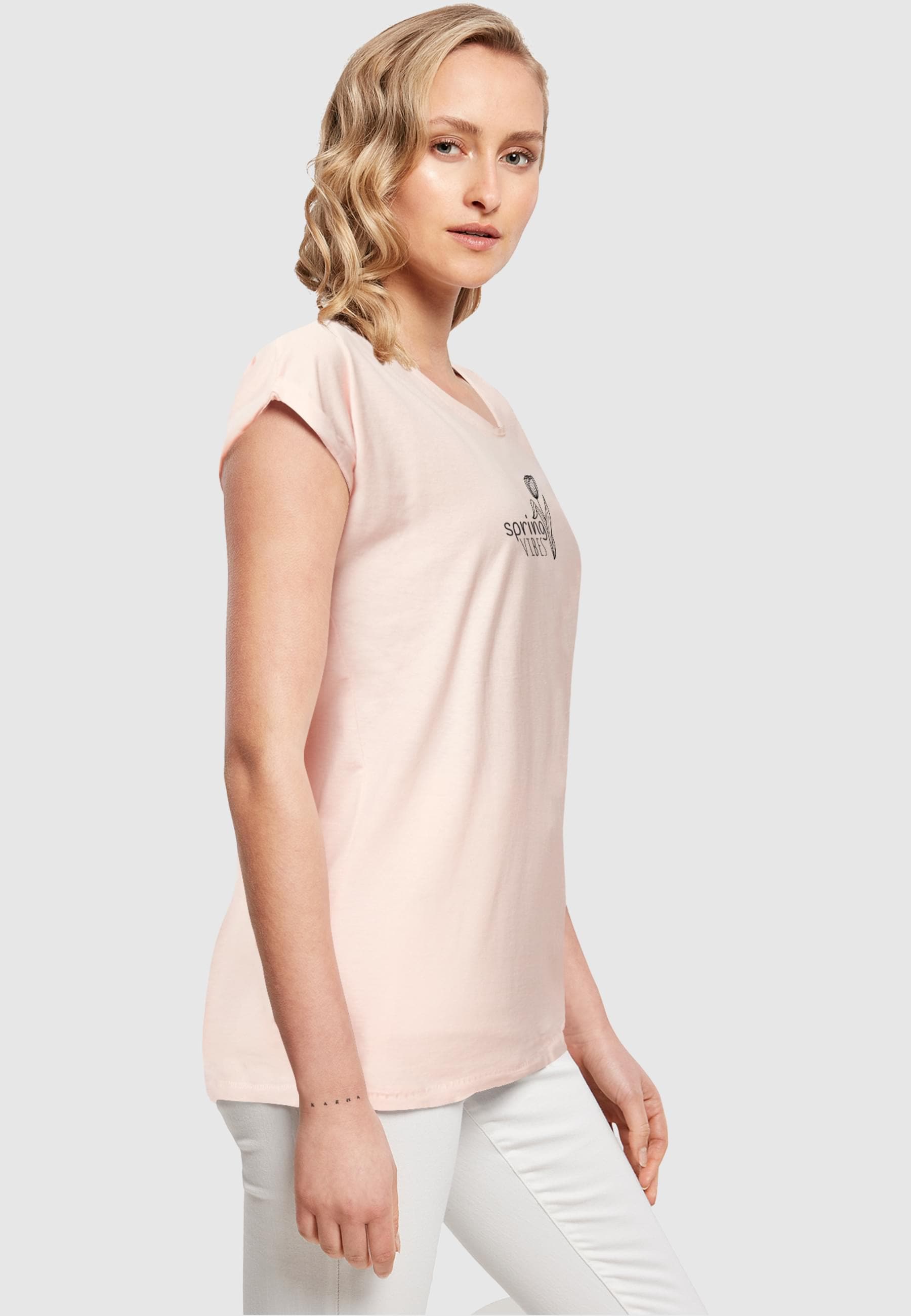 Merchcode T-Shirt »Merchcode Damen Ladies Spring - Vibes T-Shirt«, (1 tlg.)