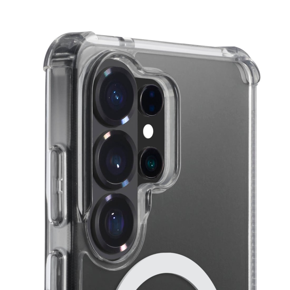 Hama Smartphone-Hülle »Handyhülle für Galaxy S26 Ultra, magnetisch, durchsichtig« Samsung Galaxy S26 Ultra ultradünn, transparent, vergilbungsarm, bezogene Seitentasten