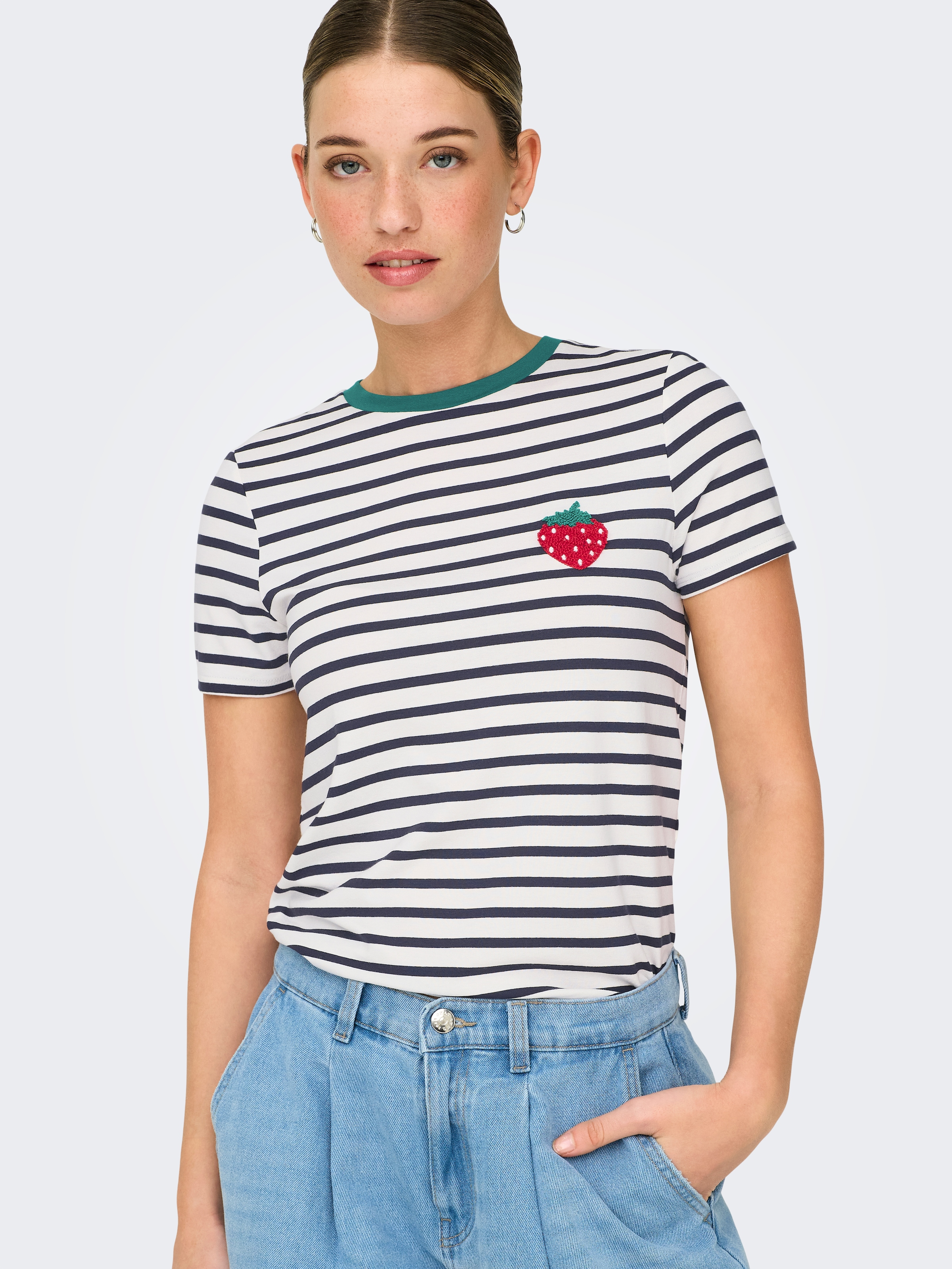 ONLY Kurzarmshirt »ONLHEART LIFE S/S TEE JRS NOOS«