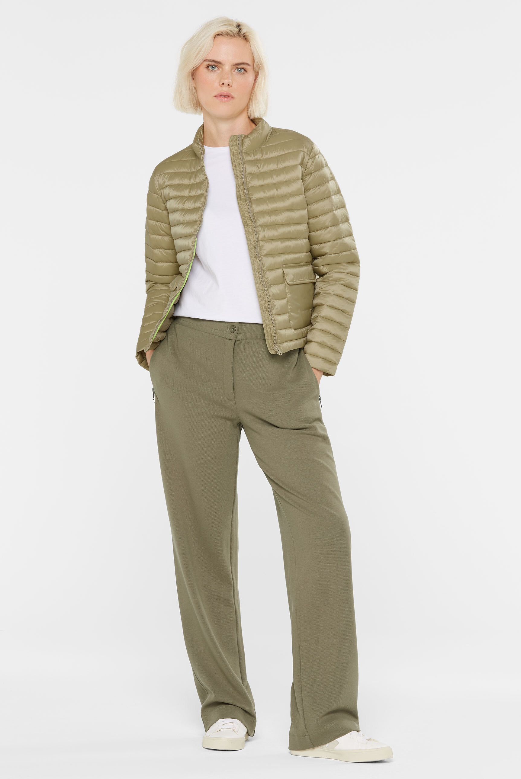SENSES.THE LABEL Steppjacke, ohne Kapuze, mit verstellbarem Gummizug im Sau günstig online kaufen