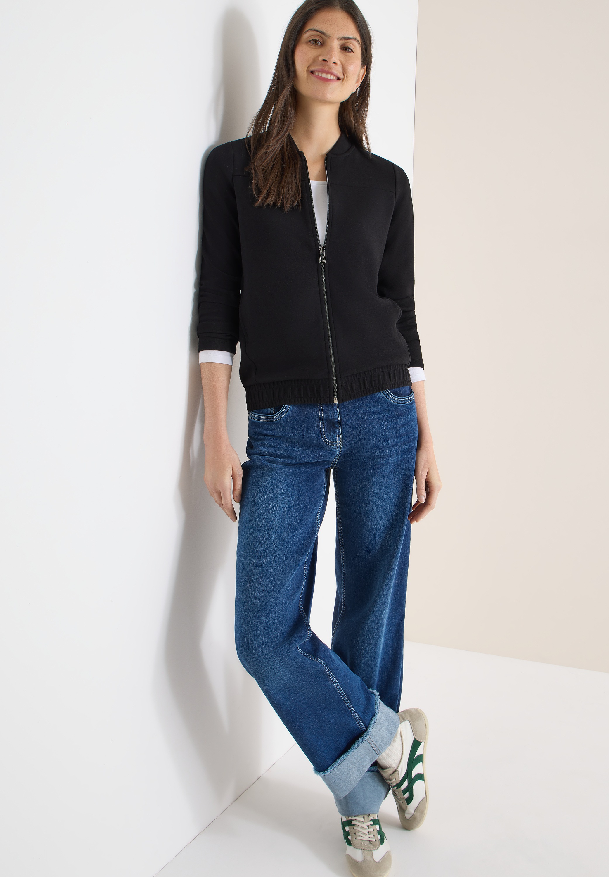 Cecil Blouson ohne Kapuze Rundhalsausschnitt