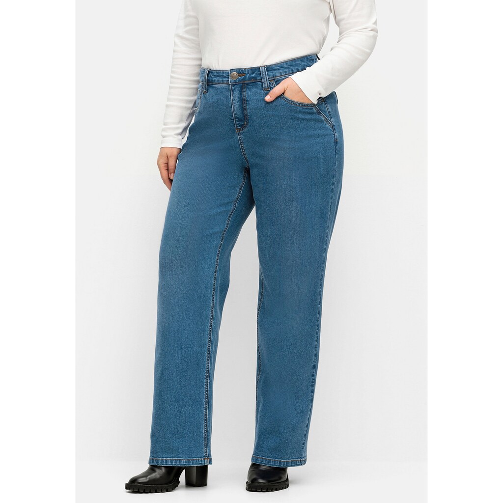 Sheego Weite Jeans »Große Größen«, ELLA für kräftige Oberschenkel und Waden