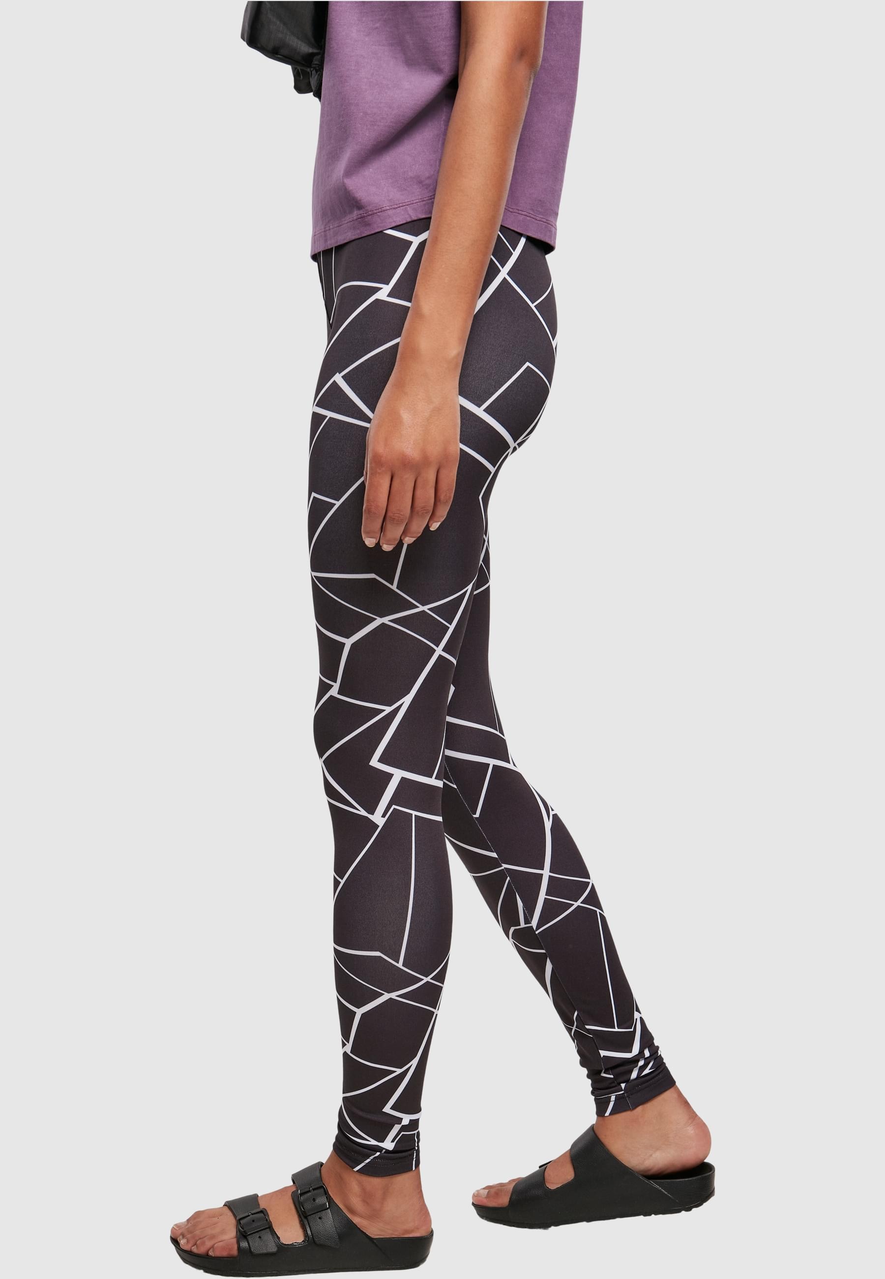 URBAN CLASSICS Leggings »Urban Classics Damen Ladies AOP Leggings«, (1 tlg.)