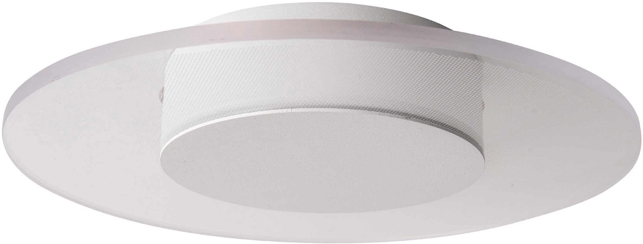 näve LED Deckenleuchte »Modesto«, 1 flammig, Leuchtmittel LED-Modul | LED fest integriert, weiß- satiniert, 3-Stufen dimmbar über Wandschalter, 60 warmweiße LED