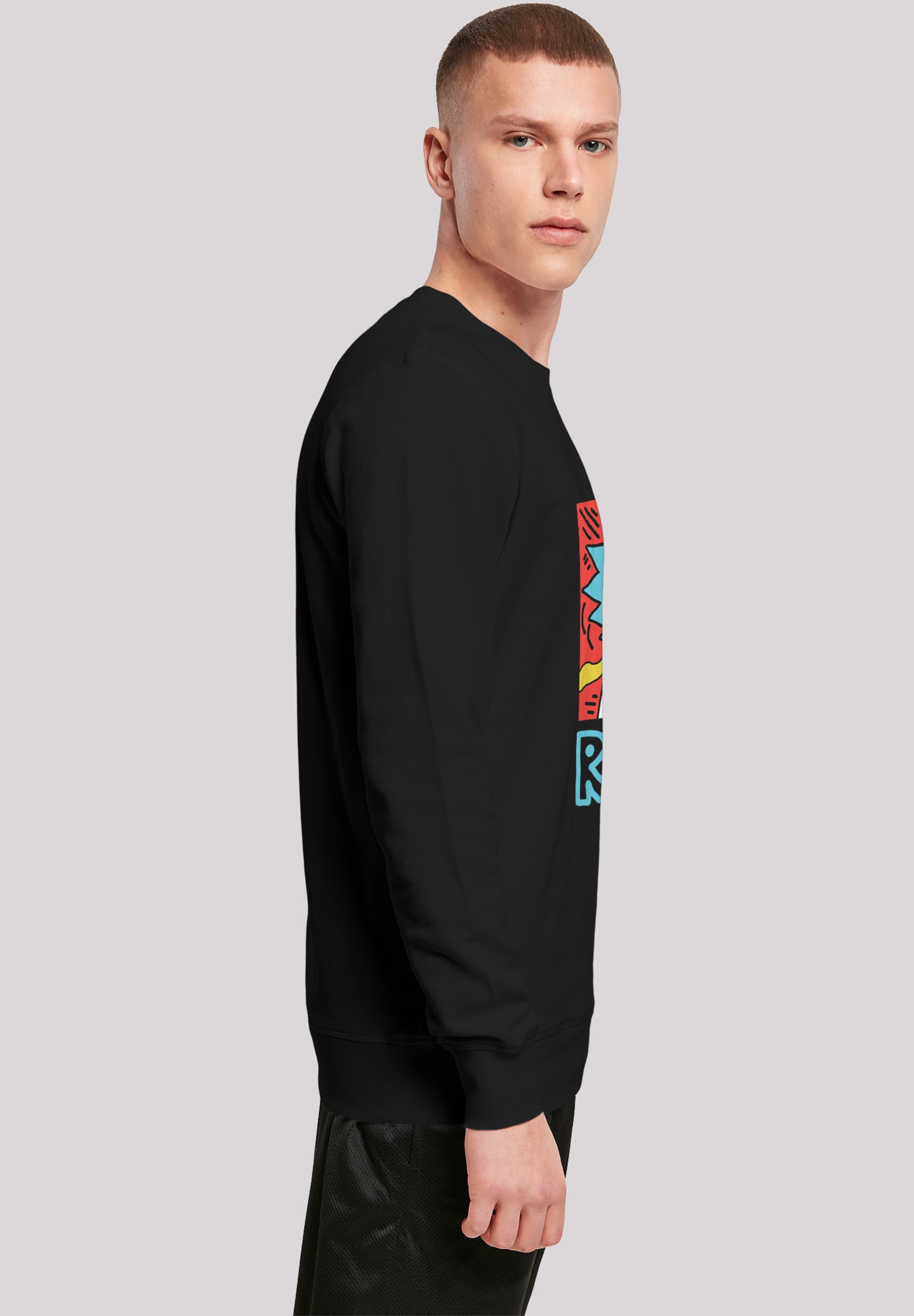 F4NT4STIC Rundhalspullover »F4NT4STIC Herren RICK with Light Crew sweatshirt«, (1 tlg.)