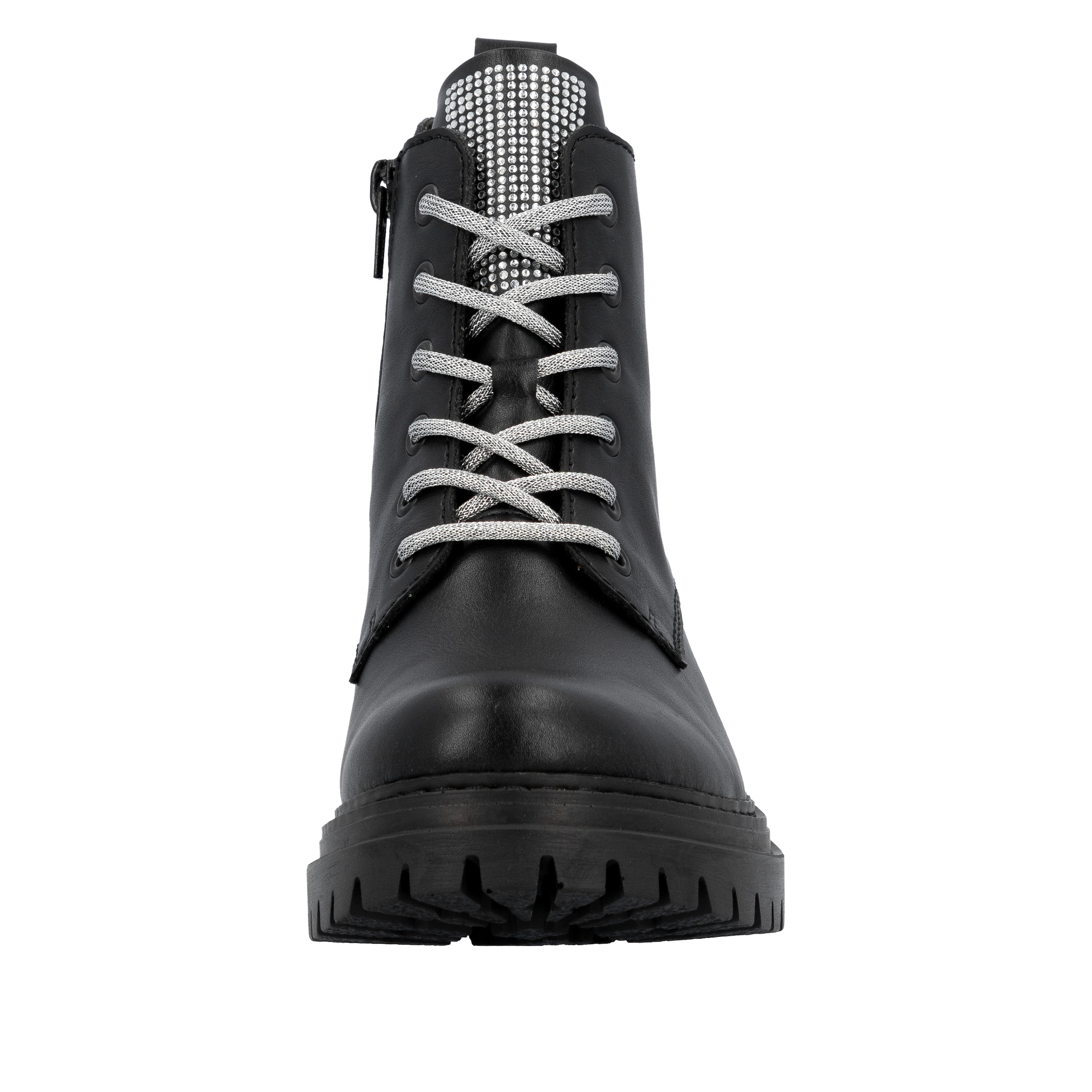 Rieker Schnürboots, Schnürstiefelette, Profilsohle, mit praktischem Innenreißverschluss