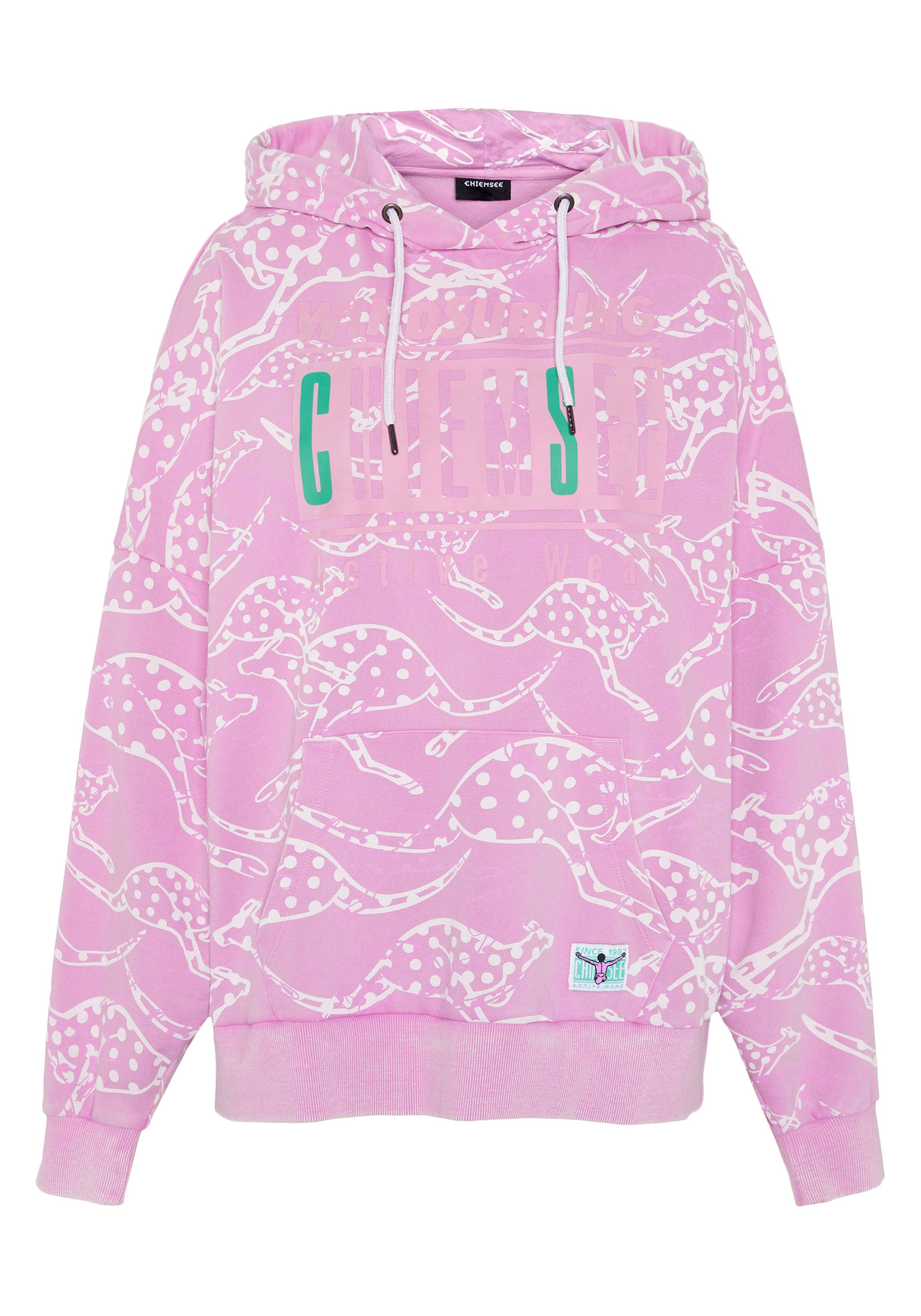 Kapuzensweatshirt CHIEMSEE, Damen, Gr. M (38), orchid, 80% Baumwolle, 20% Polyester, Sweatshirts