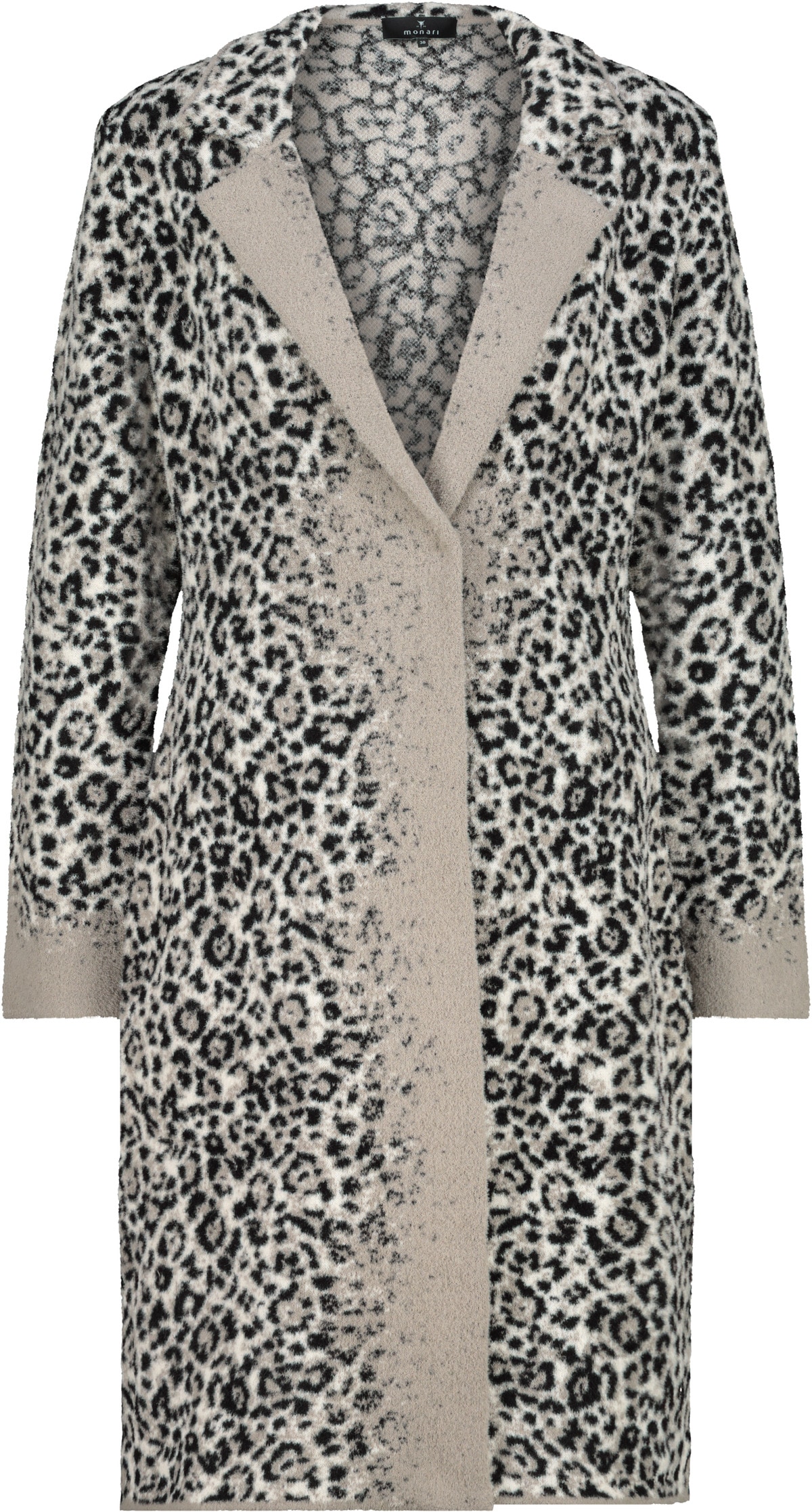 Monari Longstrickjacke »Jacke Strickmantel Leo«, Mit V-Ausschnitt