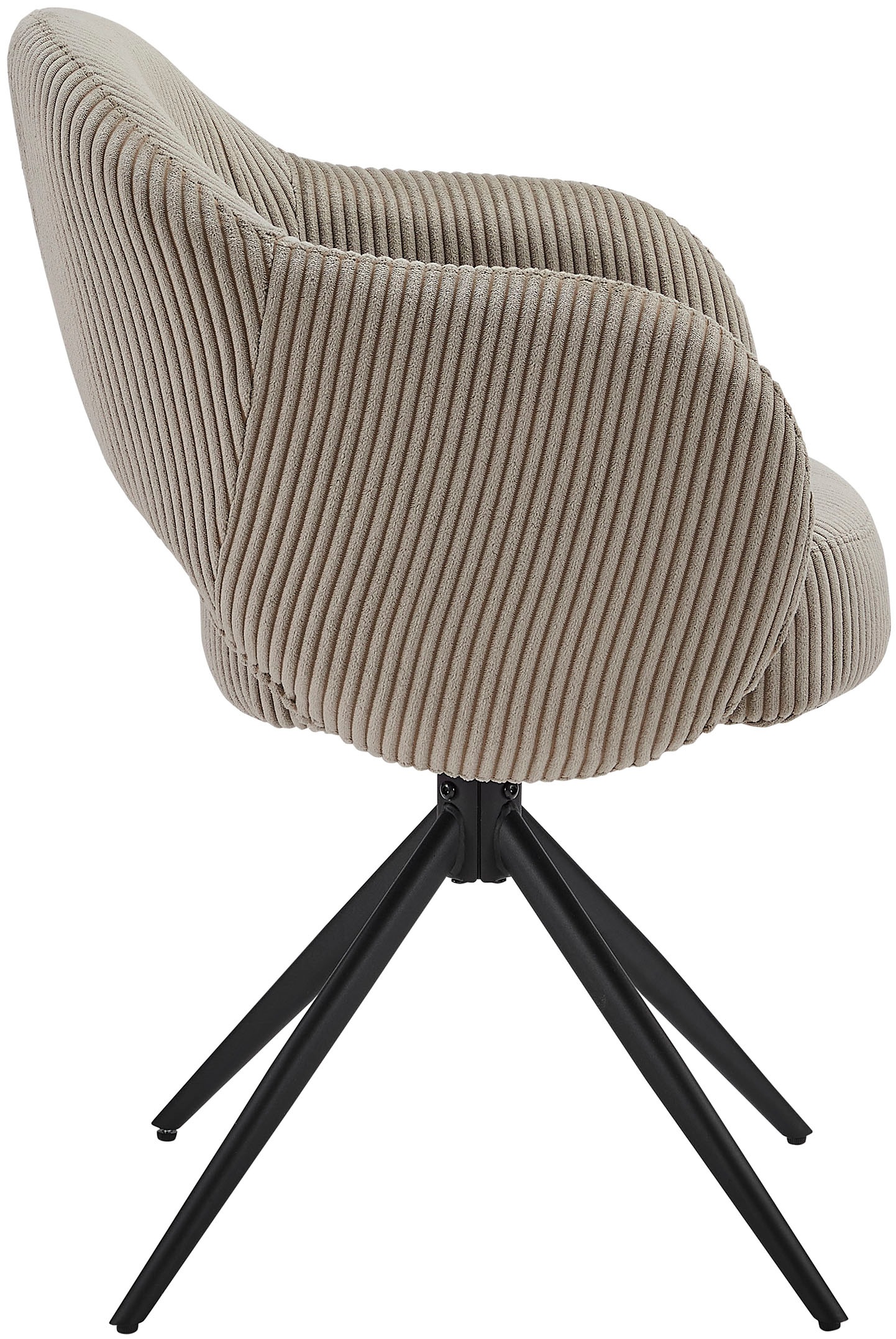 SalesFever Armlehnstuhl, 1 St., Cord, mit 360° Drehfunktion