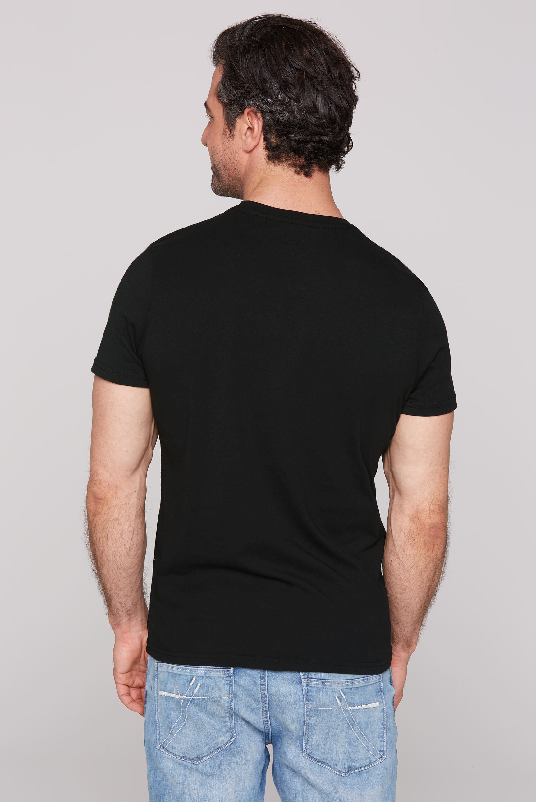 CAMP DAVID Rundhalsshirt, aus Baumwolle