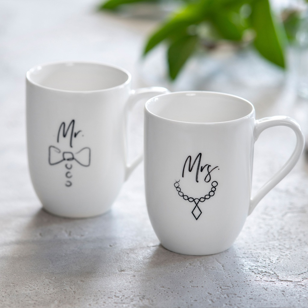 Villeroy & Boch Becher "Kaffeebecher Mr and Mrs Statement 280 ml 2er Set we günstig online kaufen