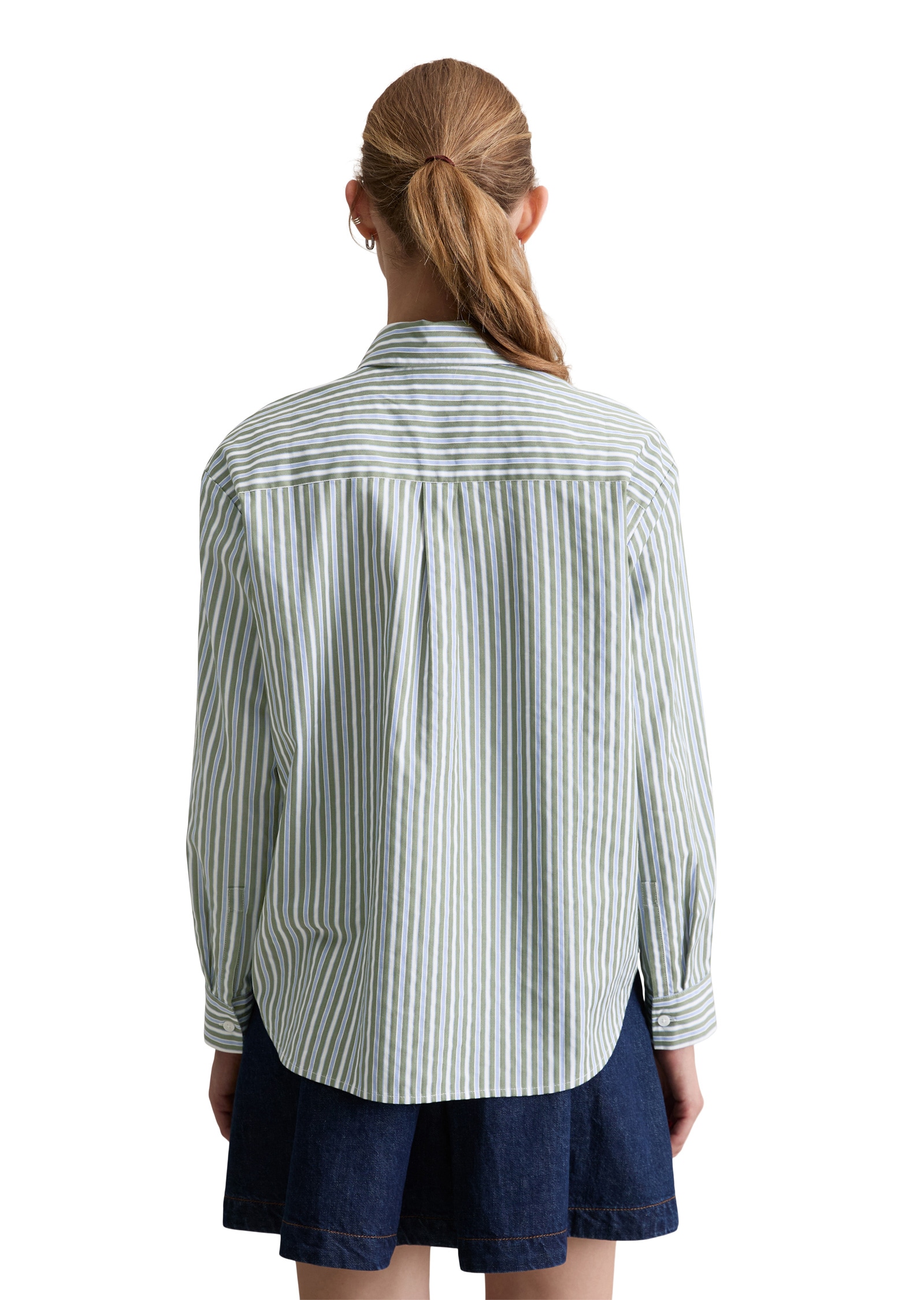 Marc O'Polo DENIM Langarmbluse »aus Baumwoll-Dobby«