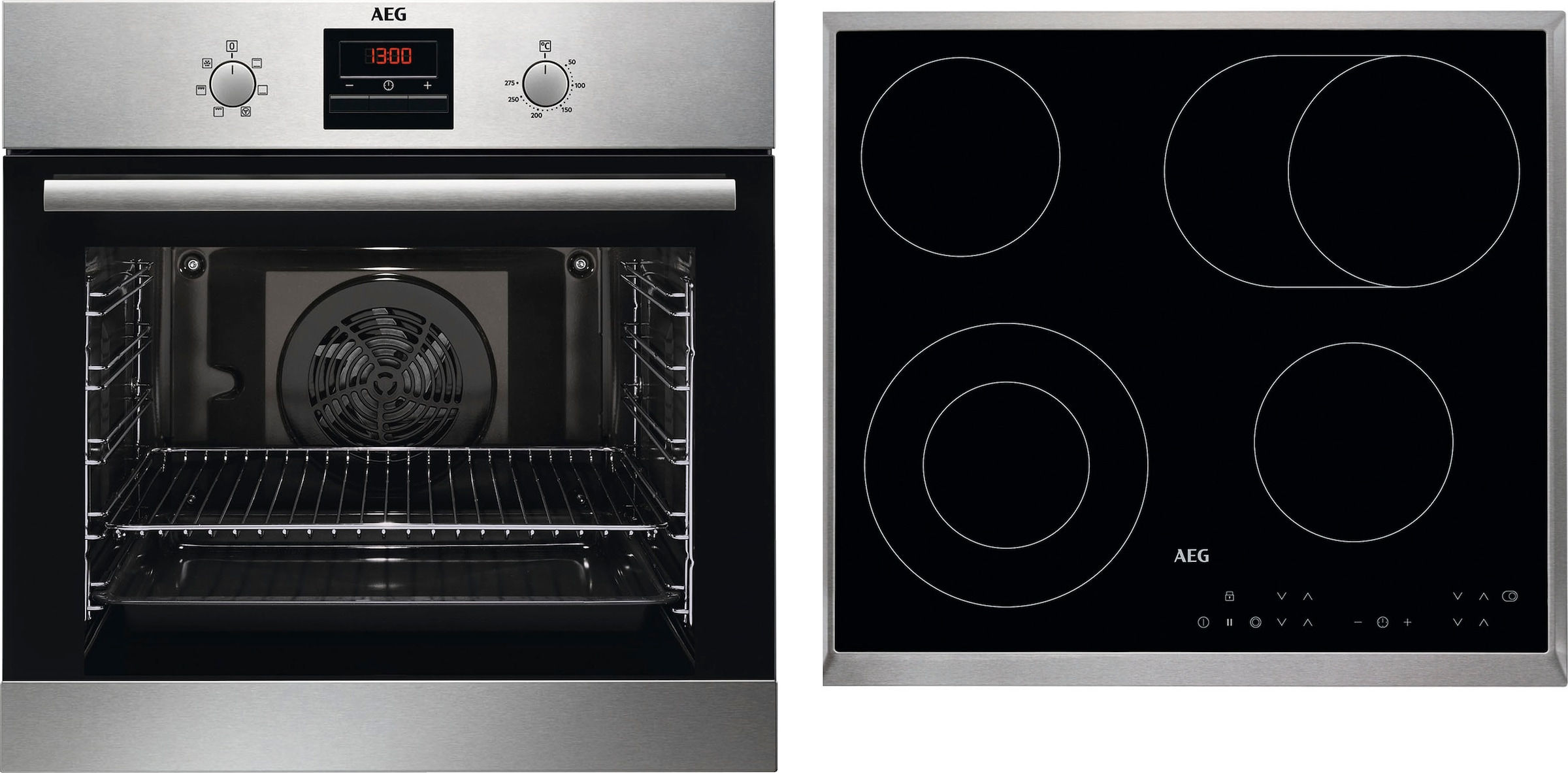 AEG Backofen-Set "BES33101ZM", mit Teleskopauszug nachrüstbar