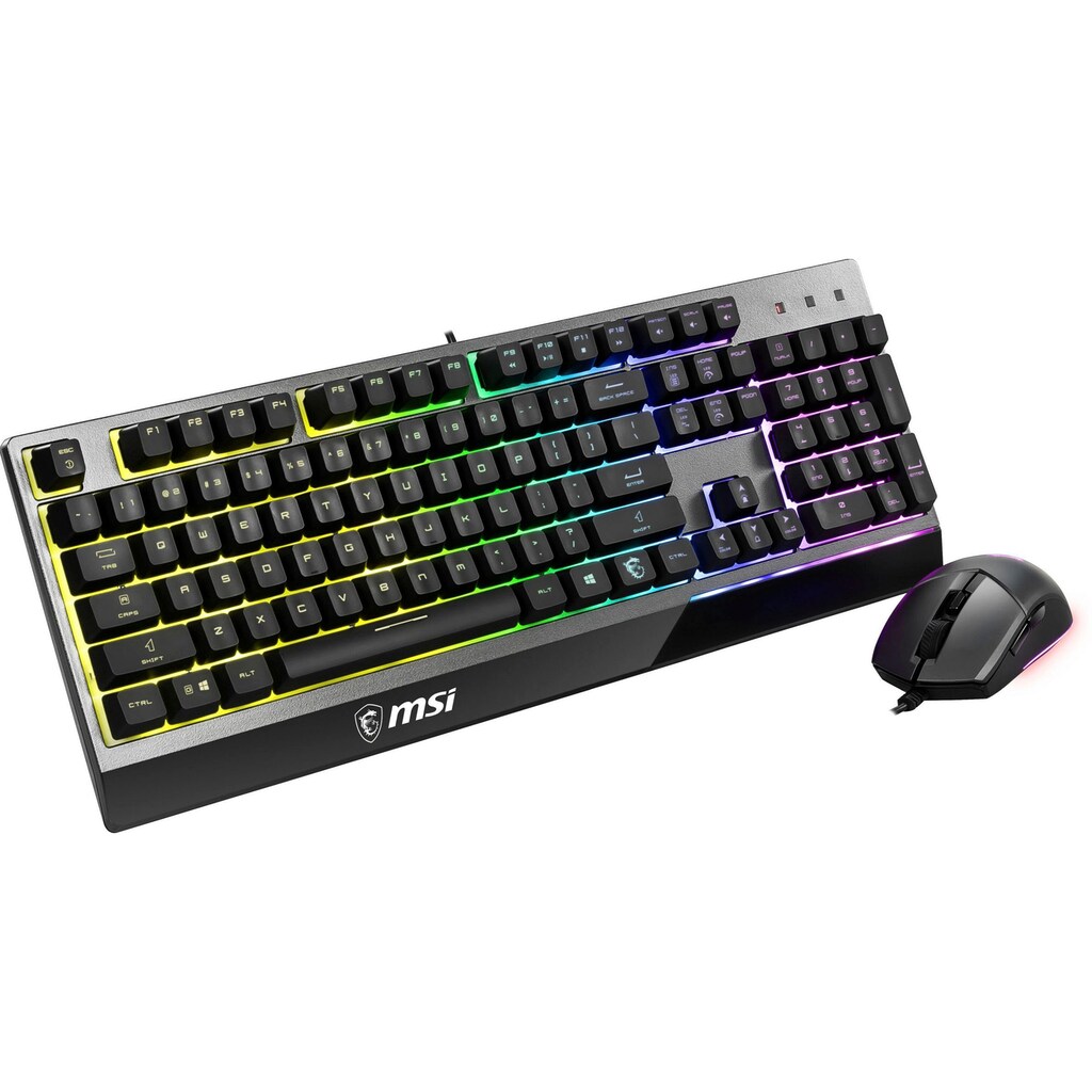 MSI Gaming-Tastatur »Vigor GK30 DE QWERTZ Combo Gaming Tastatur + Maus«, (Gaming-Modus-Ziffernblock)
