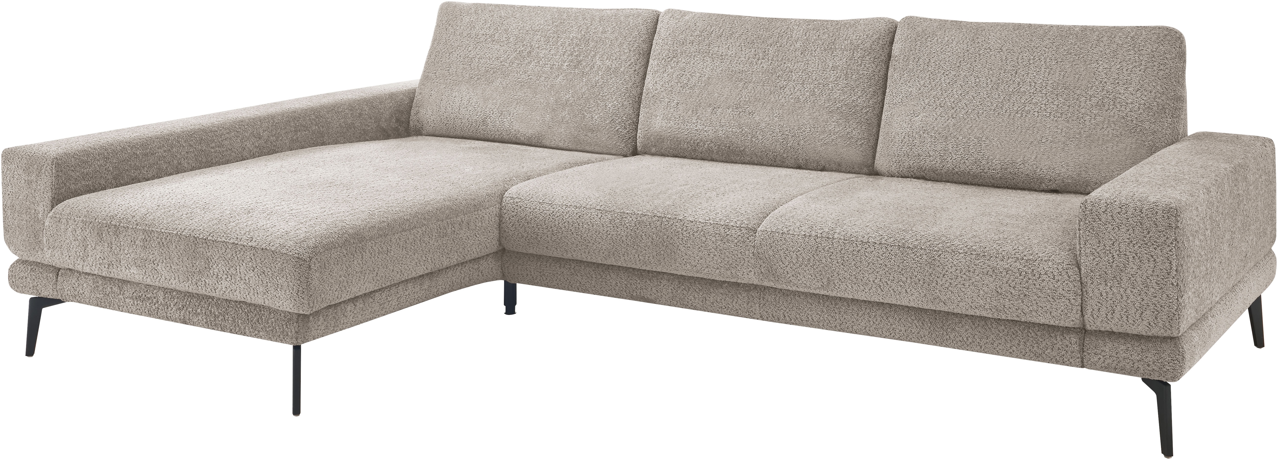 set one by Musterring Ecksofa "SO 3600 optimaler Sitzkomfort in Federkern o. Kaltschaum, 2 Sitzhöhen" Sitzhöhe 42 cm, Federkern, B 293 x T 180 cm, Kama stone