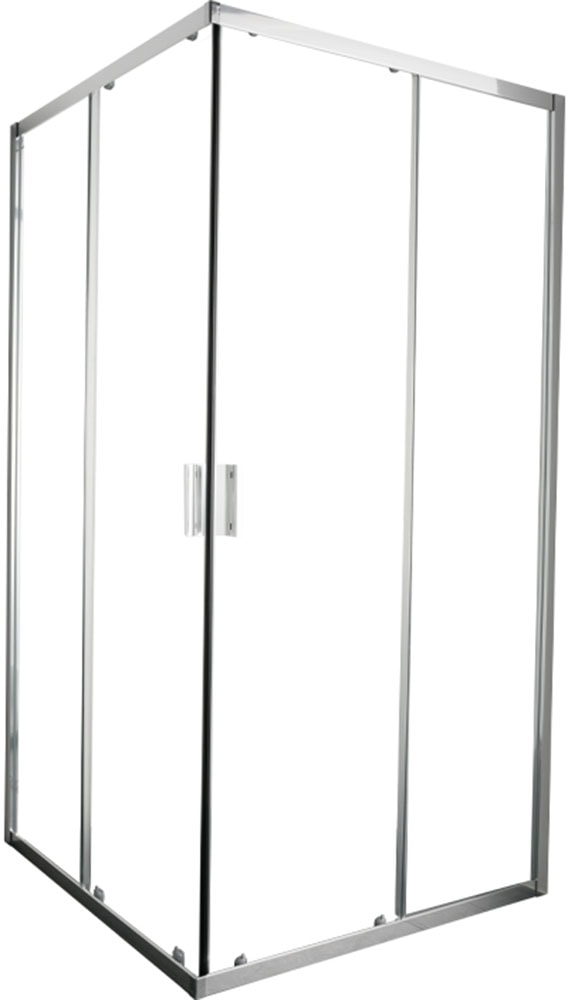 welltime Eckdusche "New Summer" verbessertes Rollensystem, hochwertiger Aluminiumrahmen, 6mm ESG