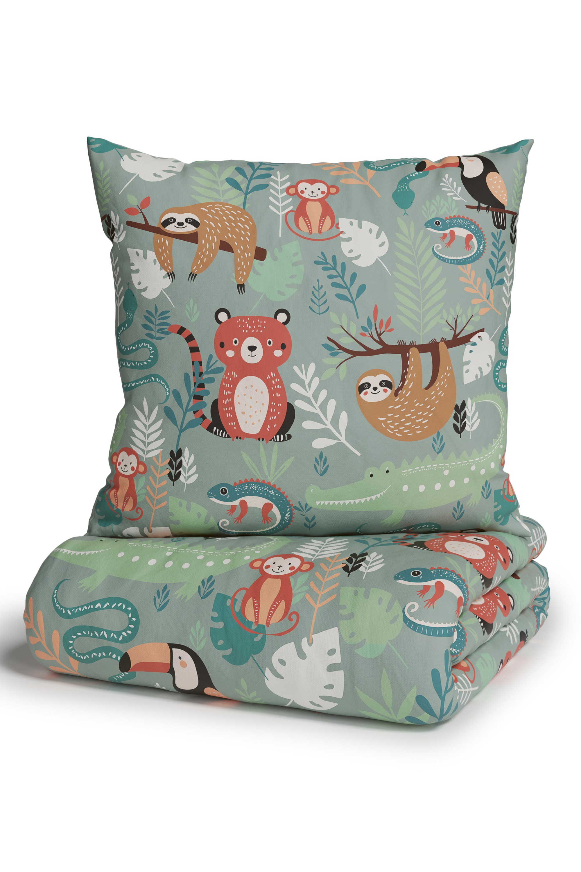 Lüttenhütt Kinderbettwäsche »CUDDLEE«, in vielen Designs: Dino,Einhorn,Weltraum,Baustelle,Herz,Trecker,Safari