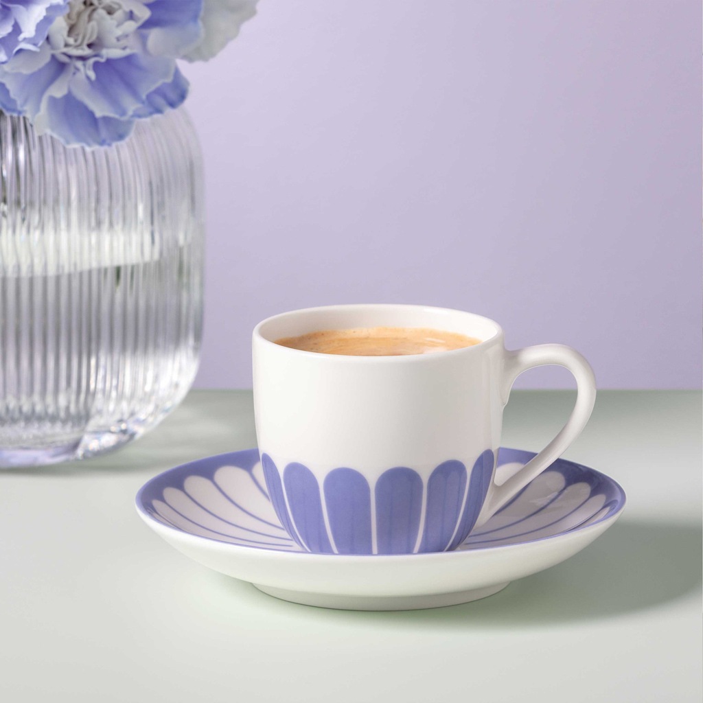 Villeroy & Boch Tasse "Espressotassen mit Untertassen Fleur Couleur 70 ml 6 günstig online kaufen