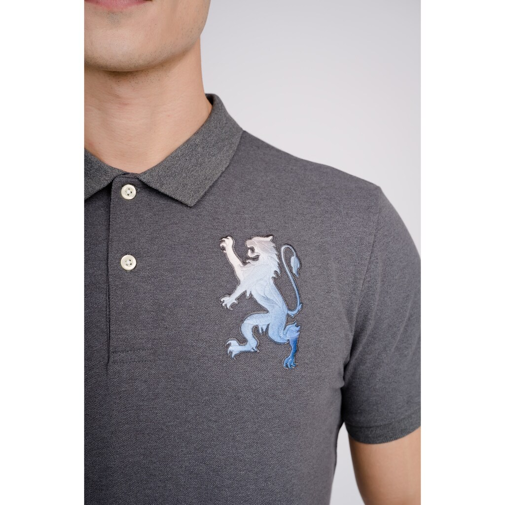 GIORDANO Poloshirt »3D Lion«