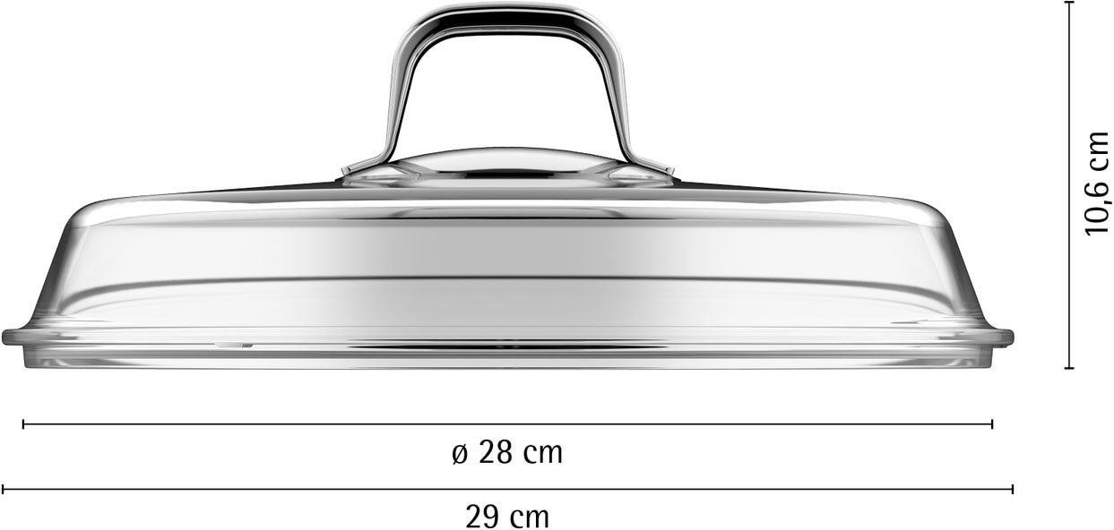 WMF Deckel »Fusiontec Mineral Pro« Ersatz-Glasdeckel, spülmaschinengeeignet, Made in Germany