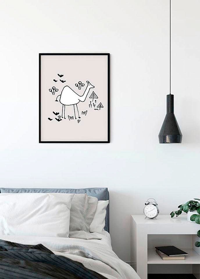 Komar Poster "Scibble Camel", Tiere, (1 St.), Kinderzimmer, Schlafzimmer, Wohnzimmer