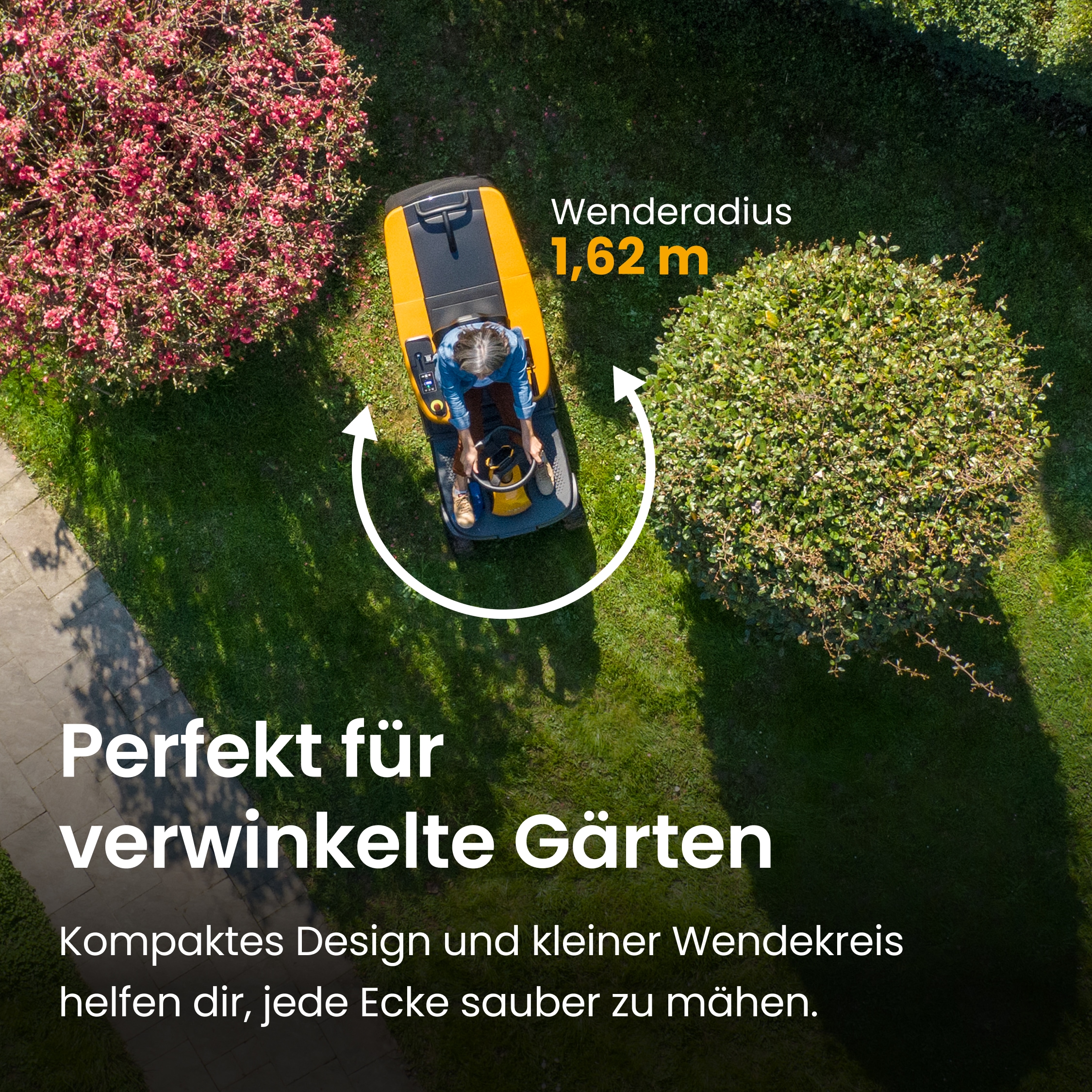 STIGA GARDEN Akku-Rasentraktor »Swift 372e Kit« für Flächen bis 2000 m², Doppel-Messer Mähdeck, Tempomat