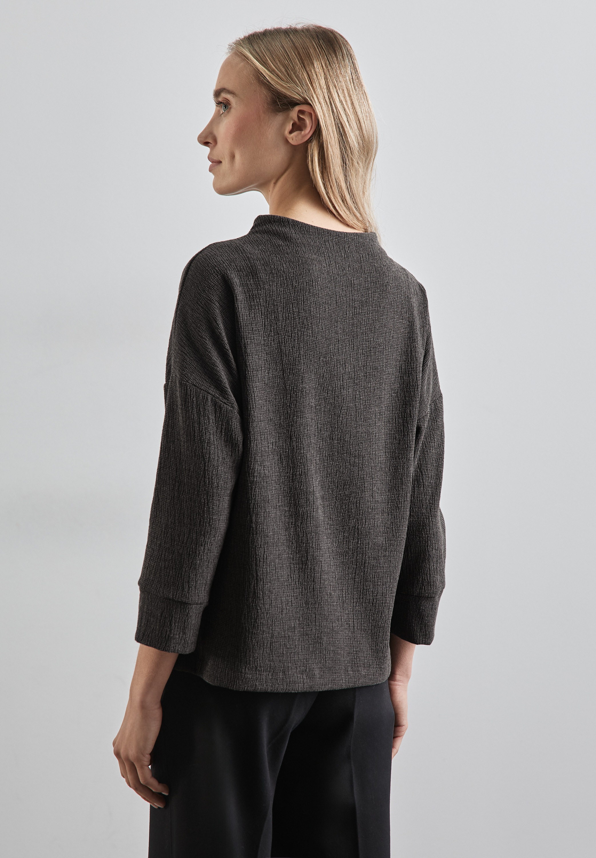 STREET ONE Rollkragenshirt, mit 3/4 Ärmeln