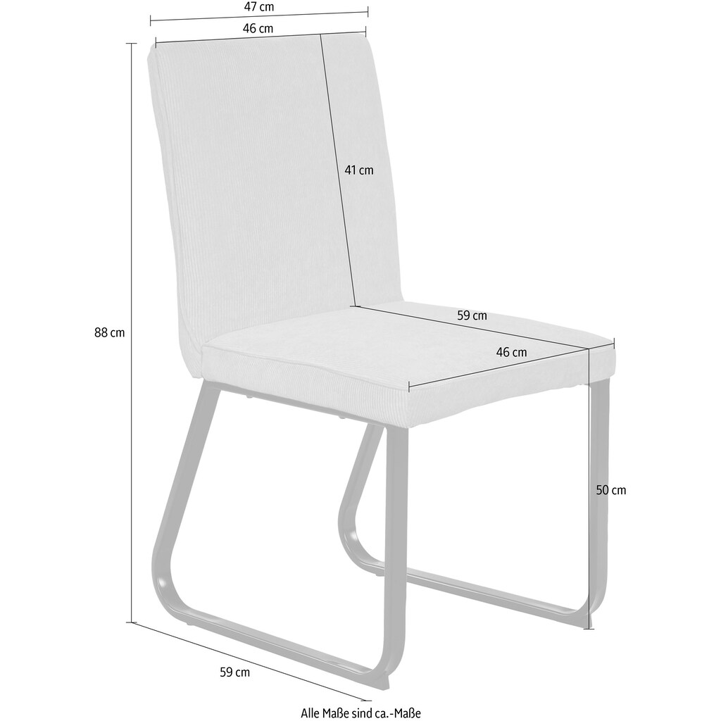 byLIVING Esszimmerstuhl »Talea«, (Set), 2 St., Cord