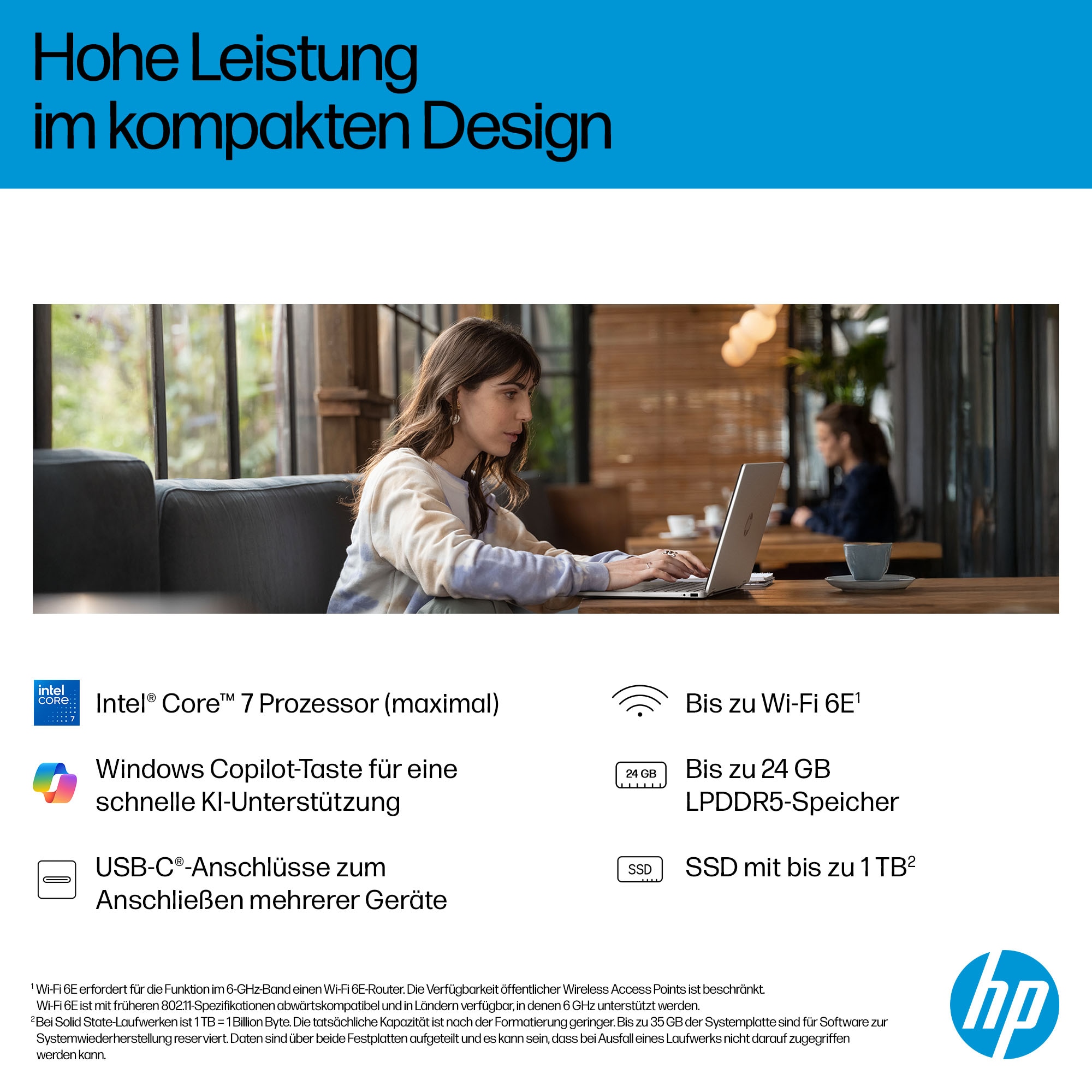 HP Convertible Notebook »OmniBook 5 Flip 14-fp0055ng«, 35,6 cm, / 14 Zoll, Intel, Core 5, Intel Graphics, 512 GB SSD