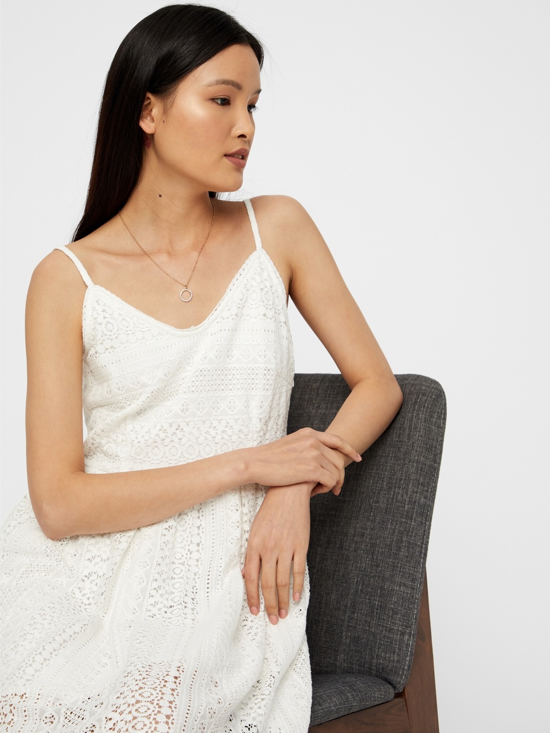 Vero Moda Trägerkleid »VMHONEY LACE PLEATED SINGLET DRESS WVN«