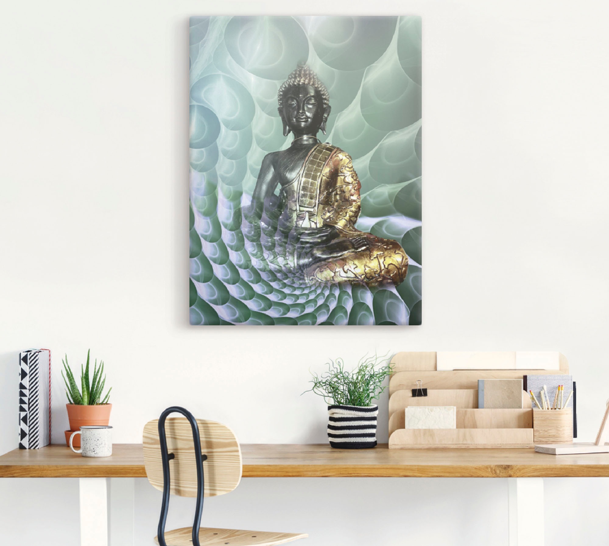 Artland Wandbild "Buddhas Traumwelt CB" Religion 1 Stk. tlg. als Alubild, L günstig online kaufen