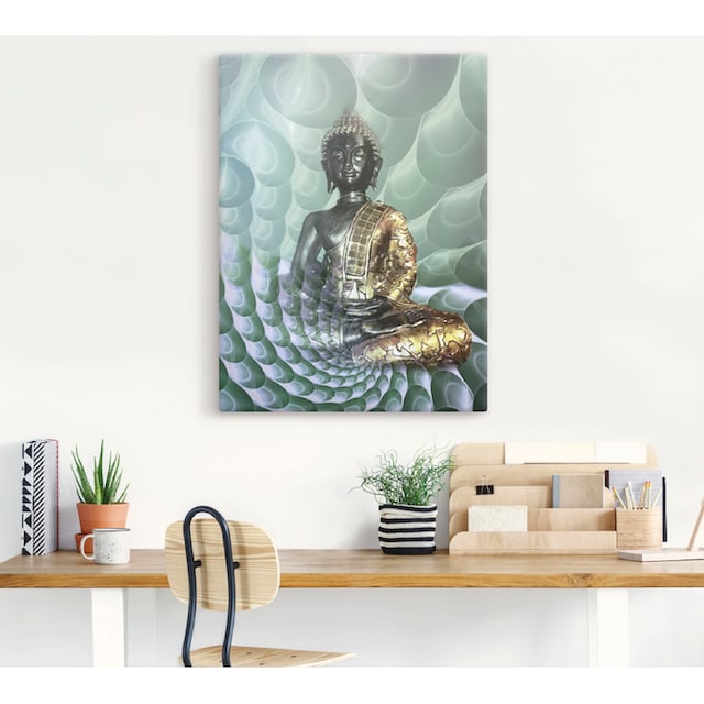Artland Wandbild »Buddhas Traumwelt CB«, Religion, (1 St.), als Alubild,  Leinwandbild, Wandaufkleber oder Poster in versch. Größen bestellen | BAUR
