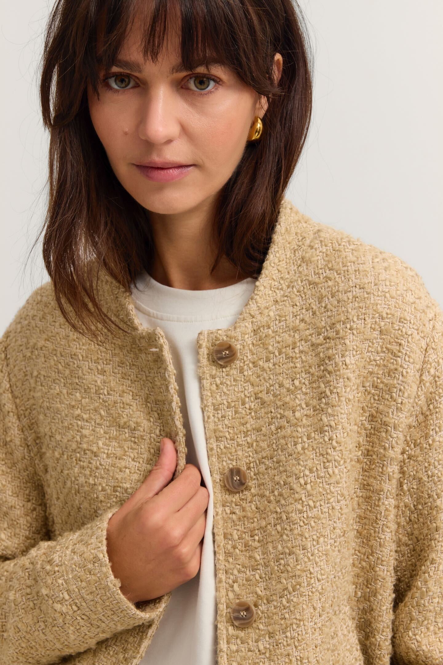 bugatti Kurzjacke »Hochwertig« Boucle in Blouson-Style