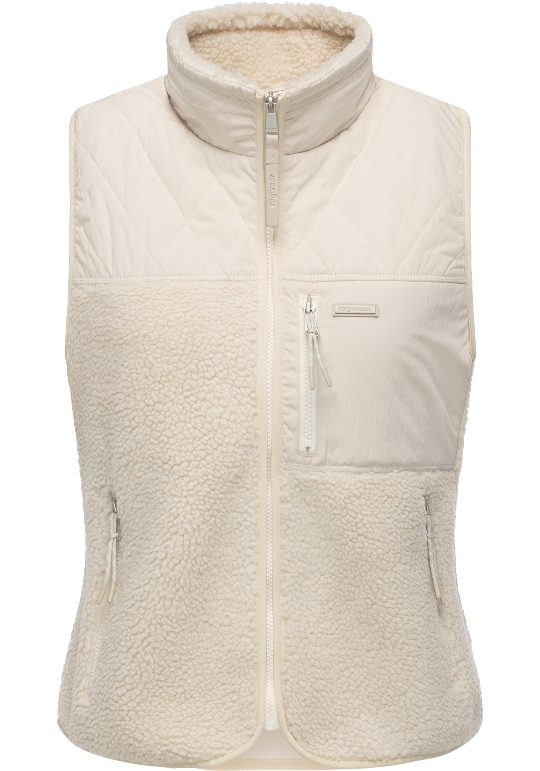 Ragwear Plüschweste "Junkin Bonded", warme Damen Weste aus Materialmix mit günstig online kaufen
