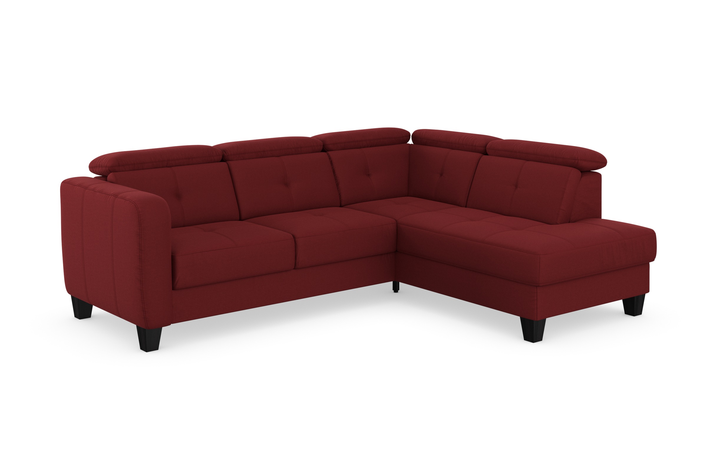 sit&more Ecksofa »Belluci L-Form« inklusive Federkern, wahlweise mit Bettfunktion und Bettkasten