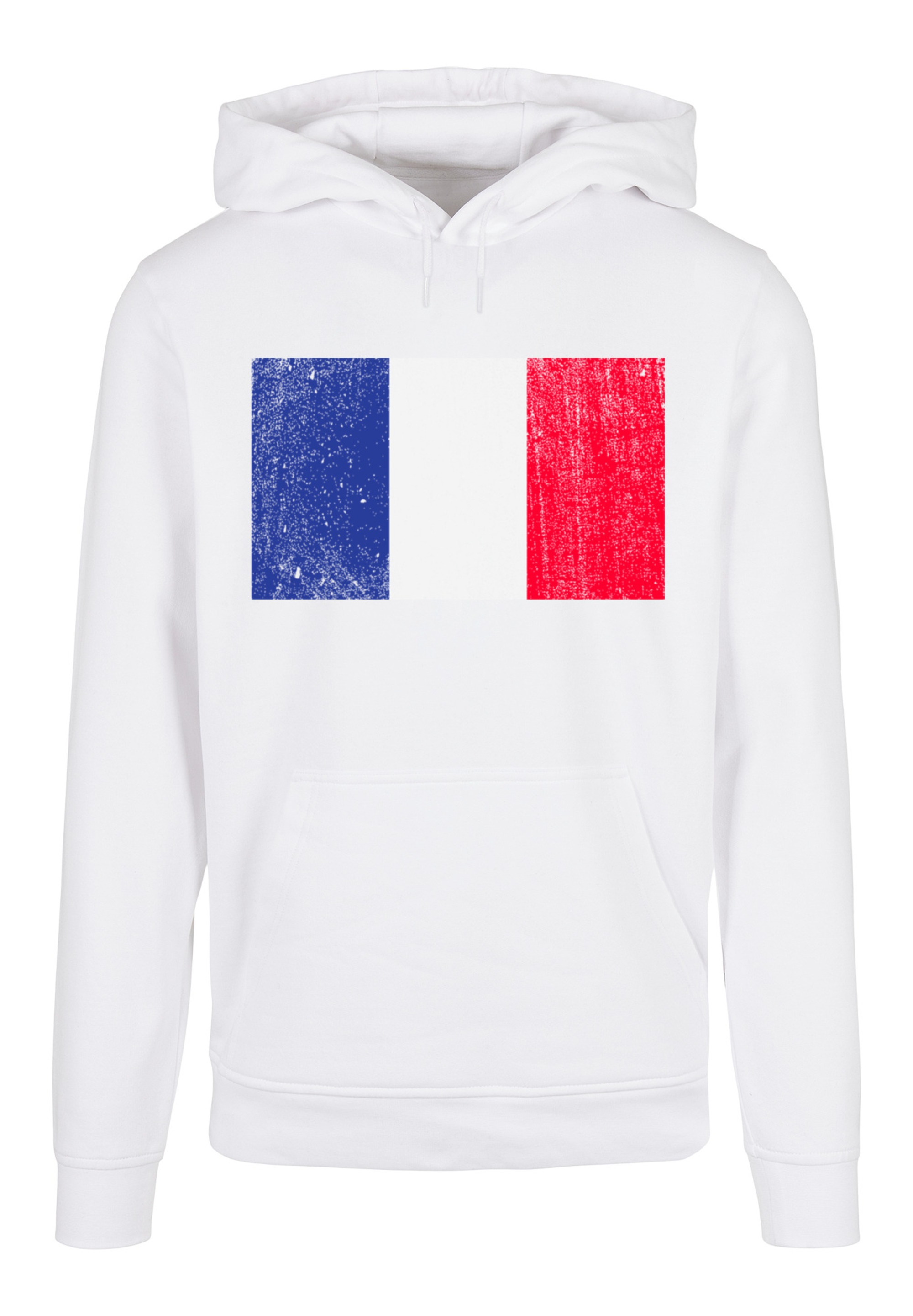 F4NT4STIC Kapuzenpullover »France Frankreich Flagge distressed«, Print