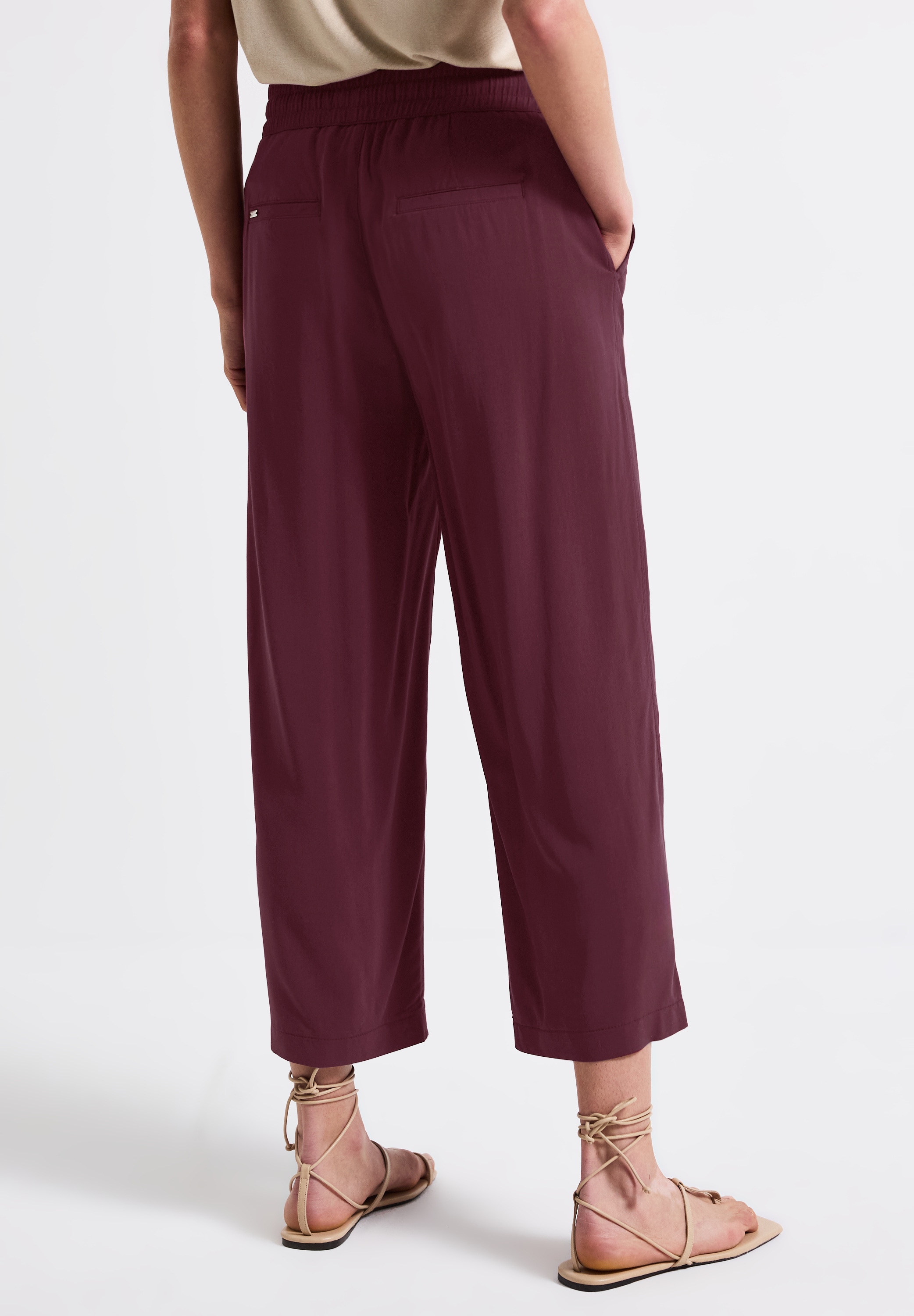 STREET ONE Stoffhose »Style Emee«, mit elastischem Bund mit Tunnelzug