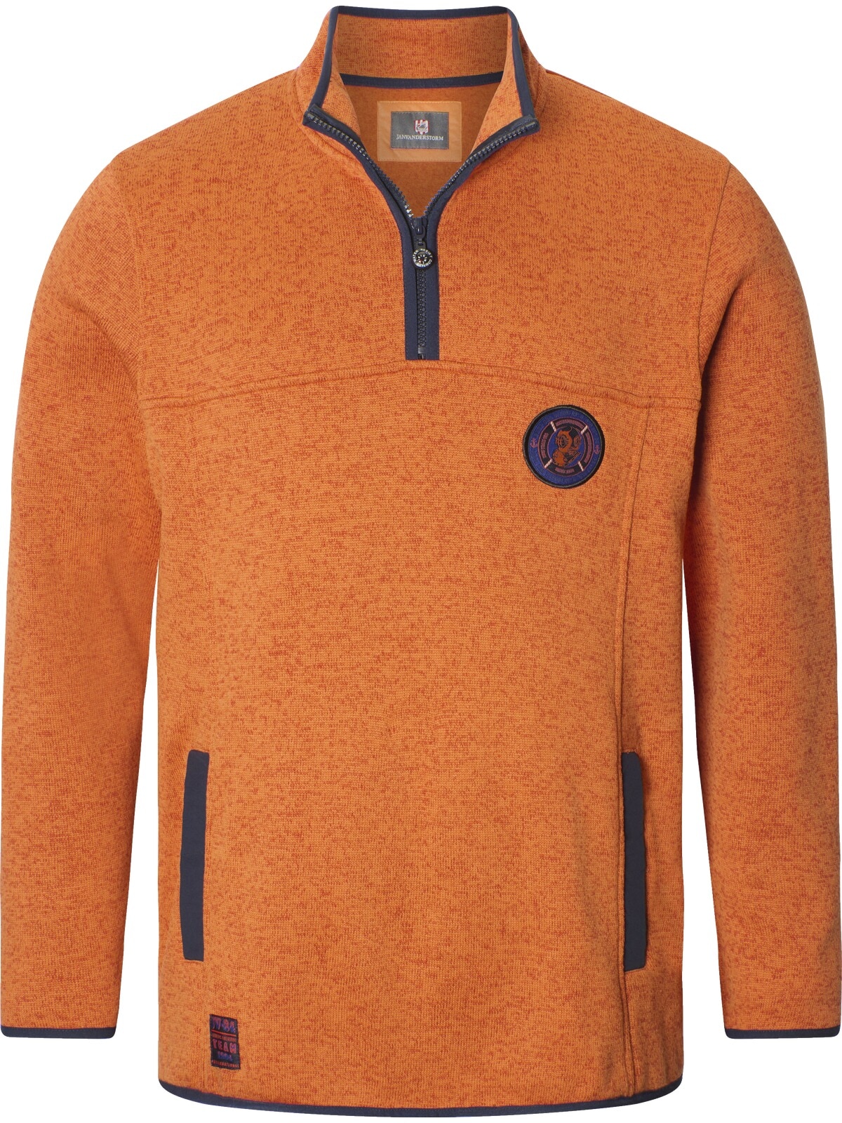 Jan Vanderstorm Fleecepullover »Strickfleeceshirt OTMUND«
