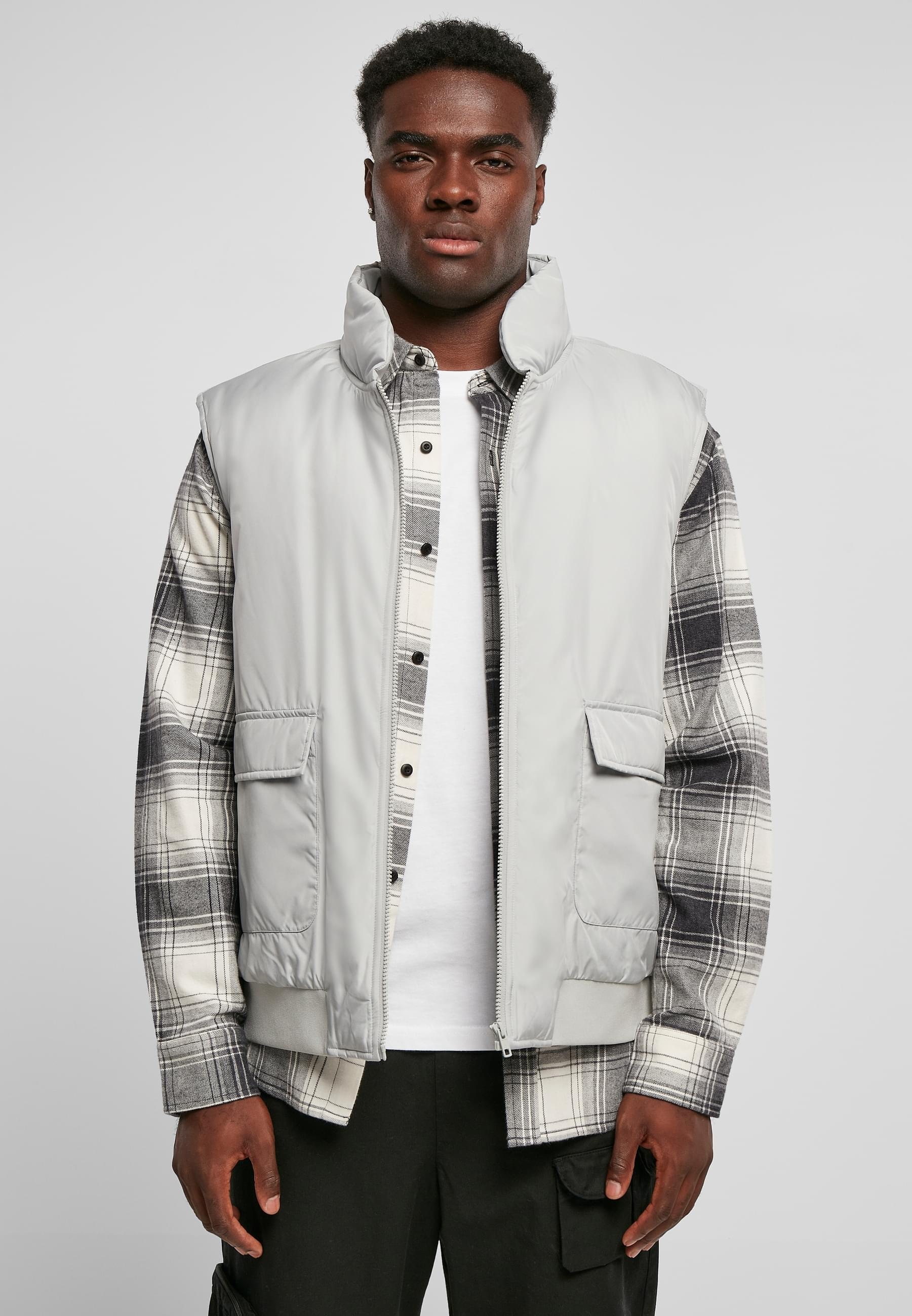 URBAN CLASSICS Jerseyweste »Urban Classics Herren Clean Puffer Vest«, (1 tlg.)