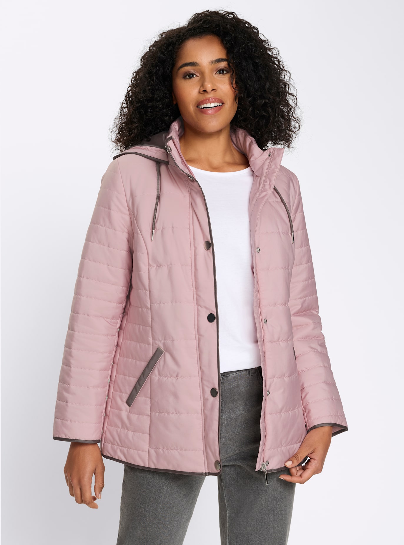 Classic Basics Steppjacke mit Kapuze