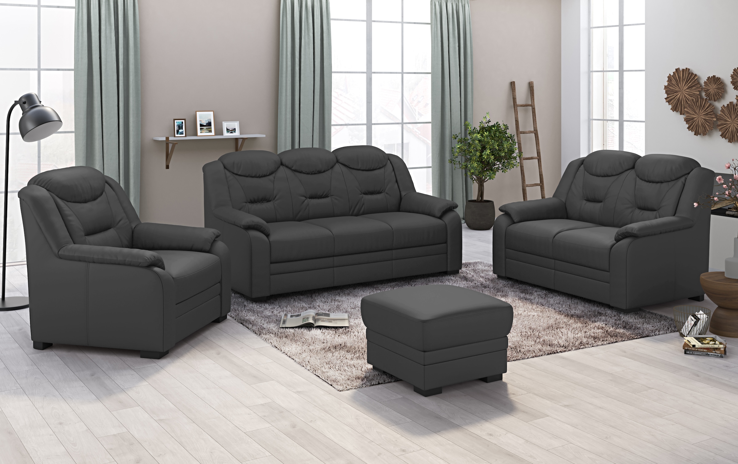 COTTA 3-Sitzer "Marcus" Sofa mit hoher Rückenlehne günstig online kaufen