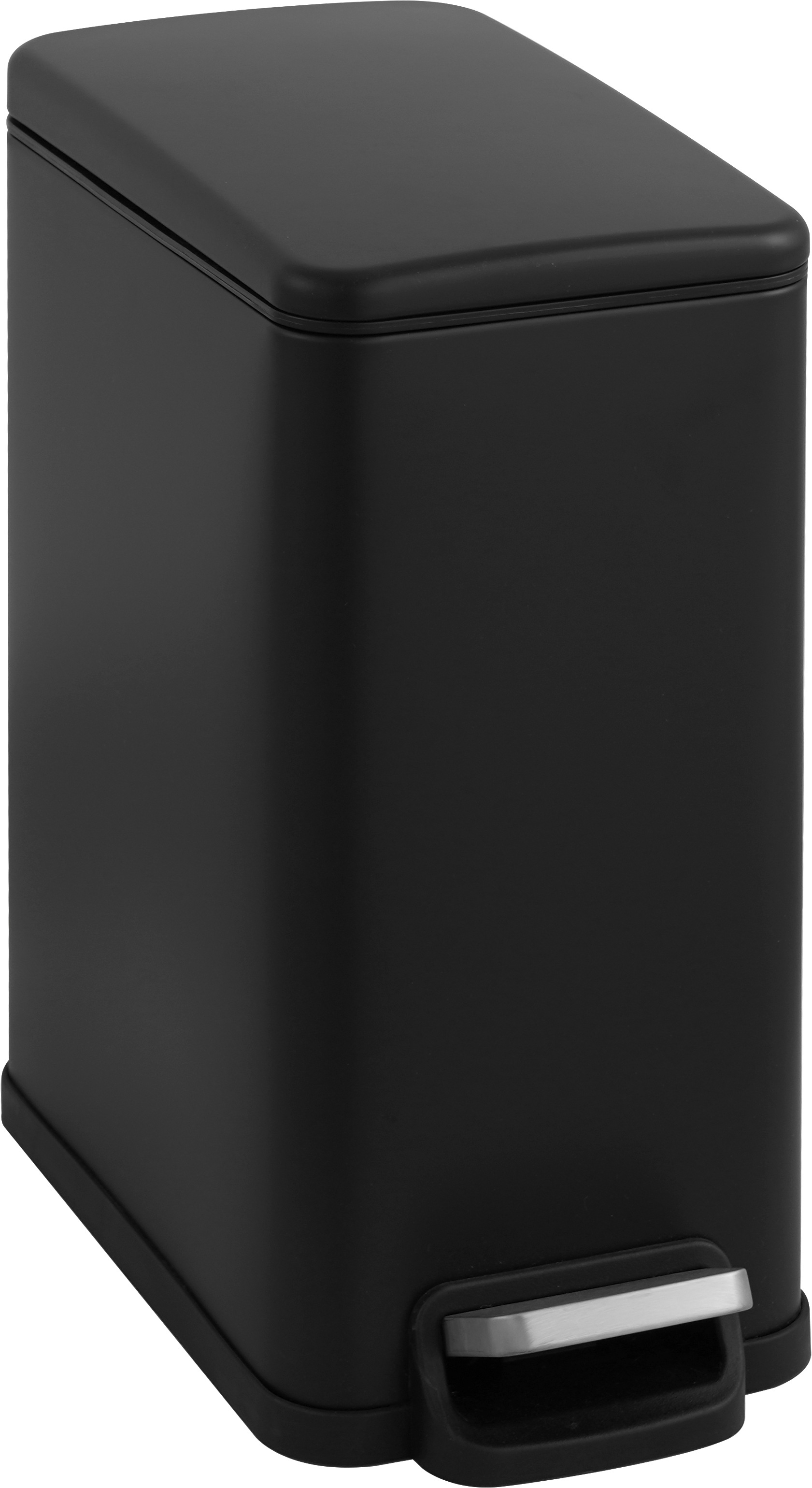 Mülleimer OTTO HOME "Joonah, Soft Close, schmal und kompakt", schwarz, B:17cm H:37,9cm T:34,5cm, Edelstahl, Mülleimer, Mülleimer, Nischen-Mülleimer, T